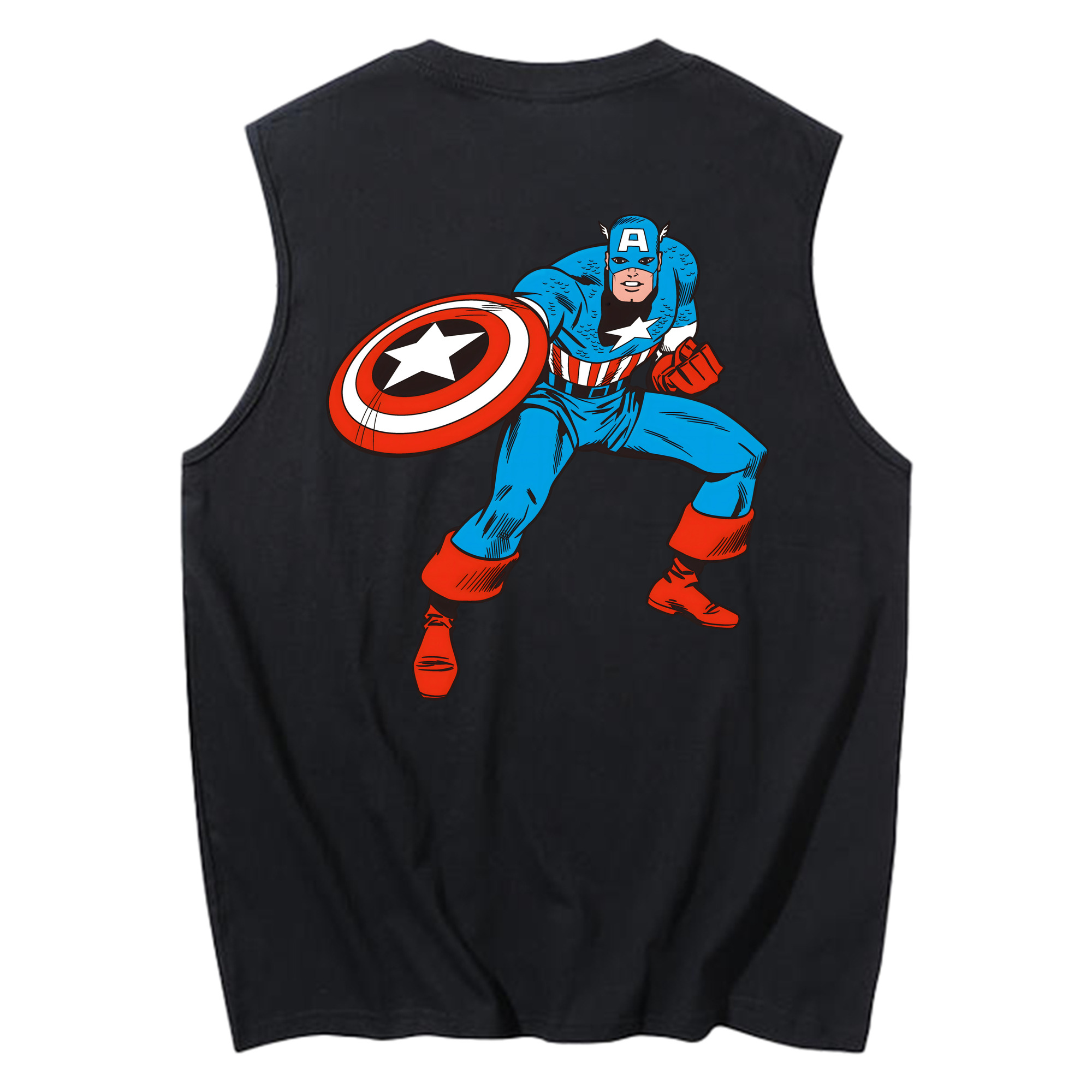 （画像用） アベンジャーズ The Avengers コットン100％タンクトップ（背面プリント）