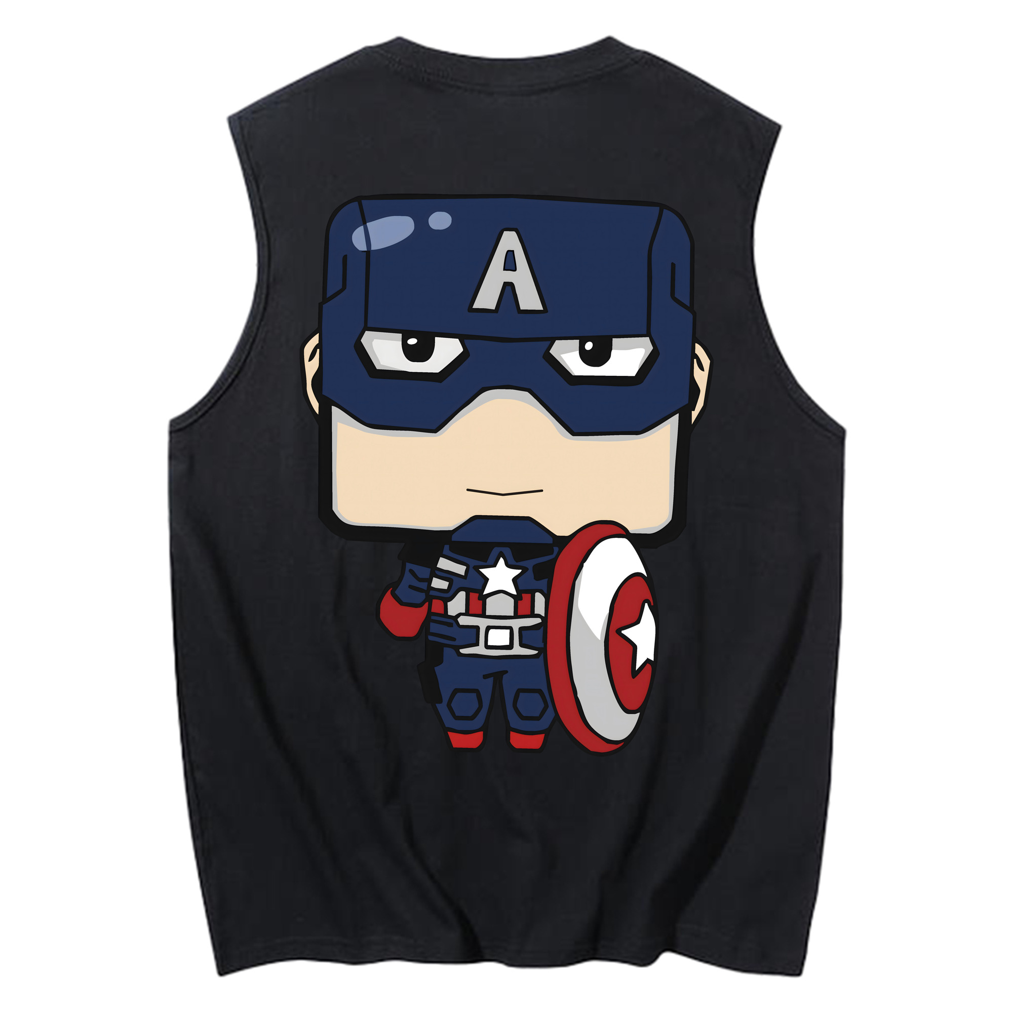 （画像用） アベンジャーズ The Avengers コットン100％タンクトップ（背面プリント）