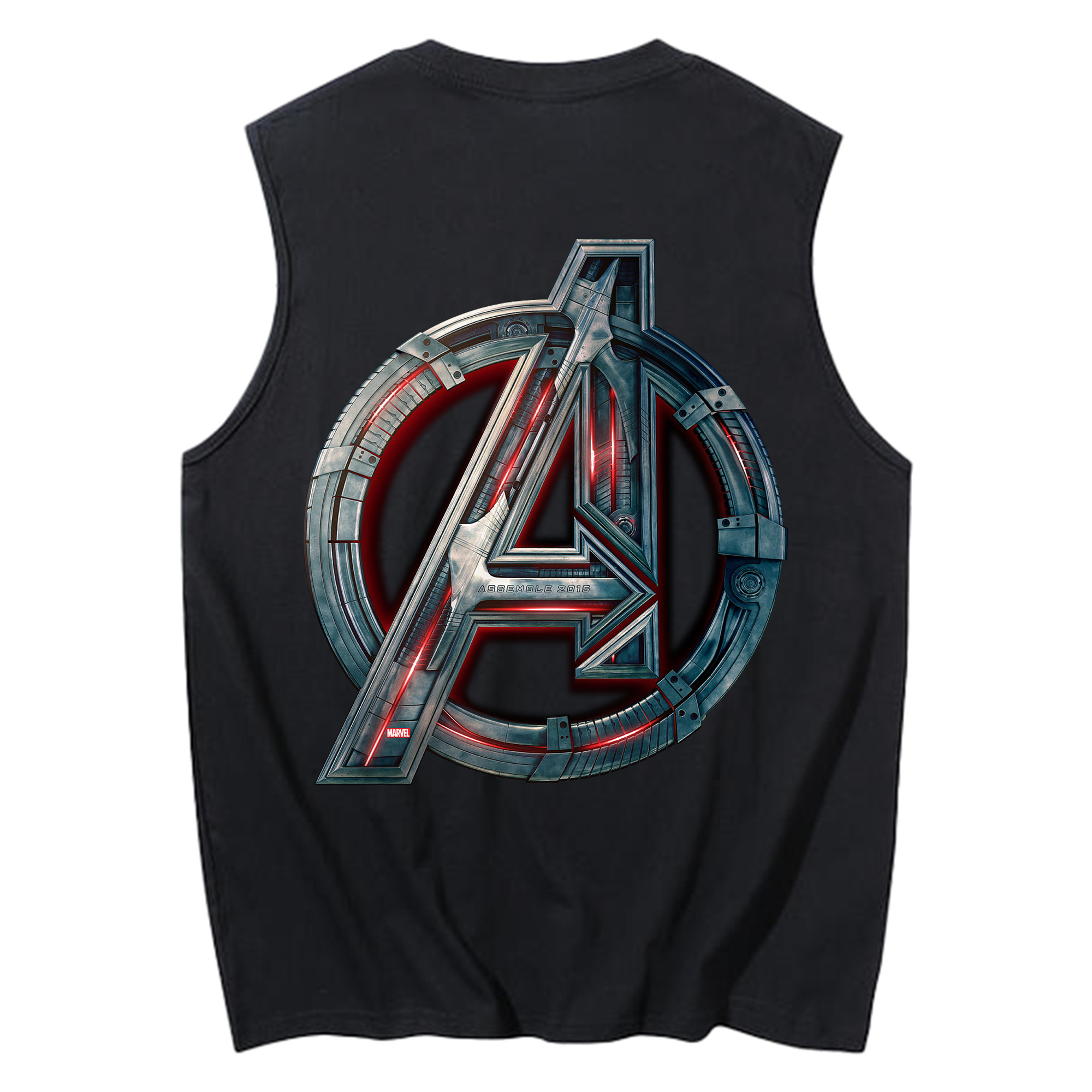 （画像用） アベンジャーズ The Avengers コットン100％タンクトップ（背面プリント）