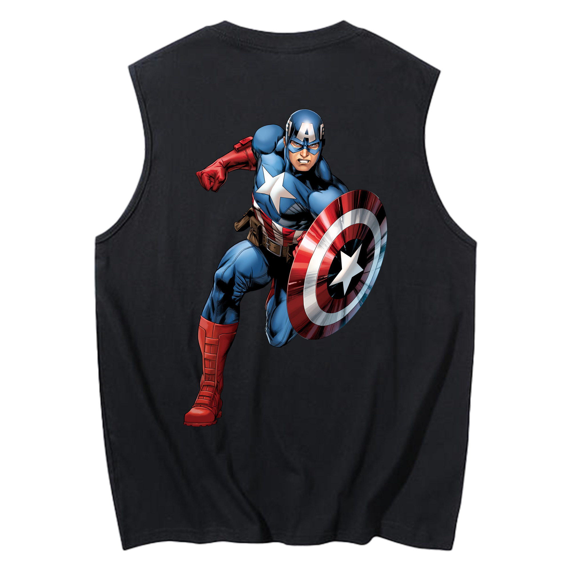 （画像用） アベンジャーズ The Avengers コットン100％タンクトップ（背面プリント）