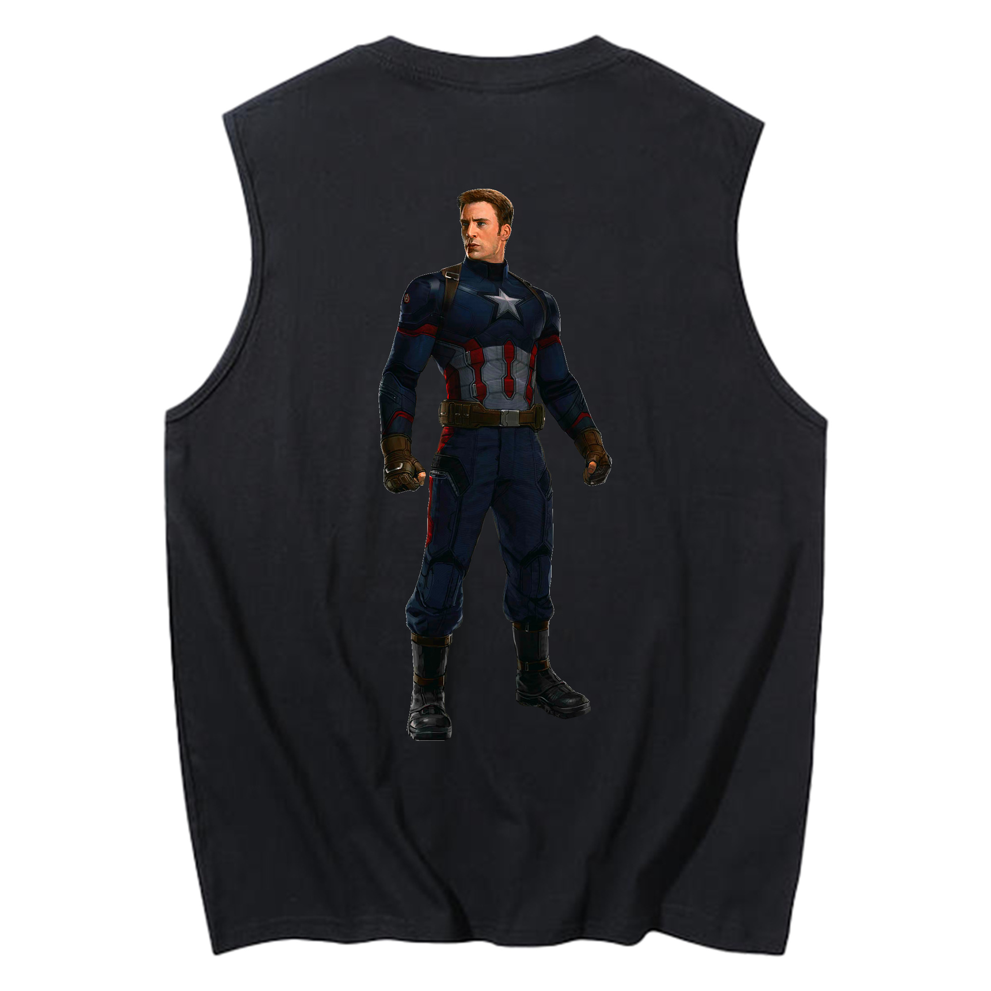 （画像用） アベンジャーズ The Avengers コットン100％タンクトップ（背面プリント）