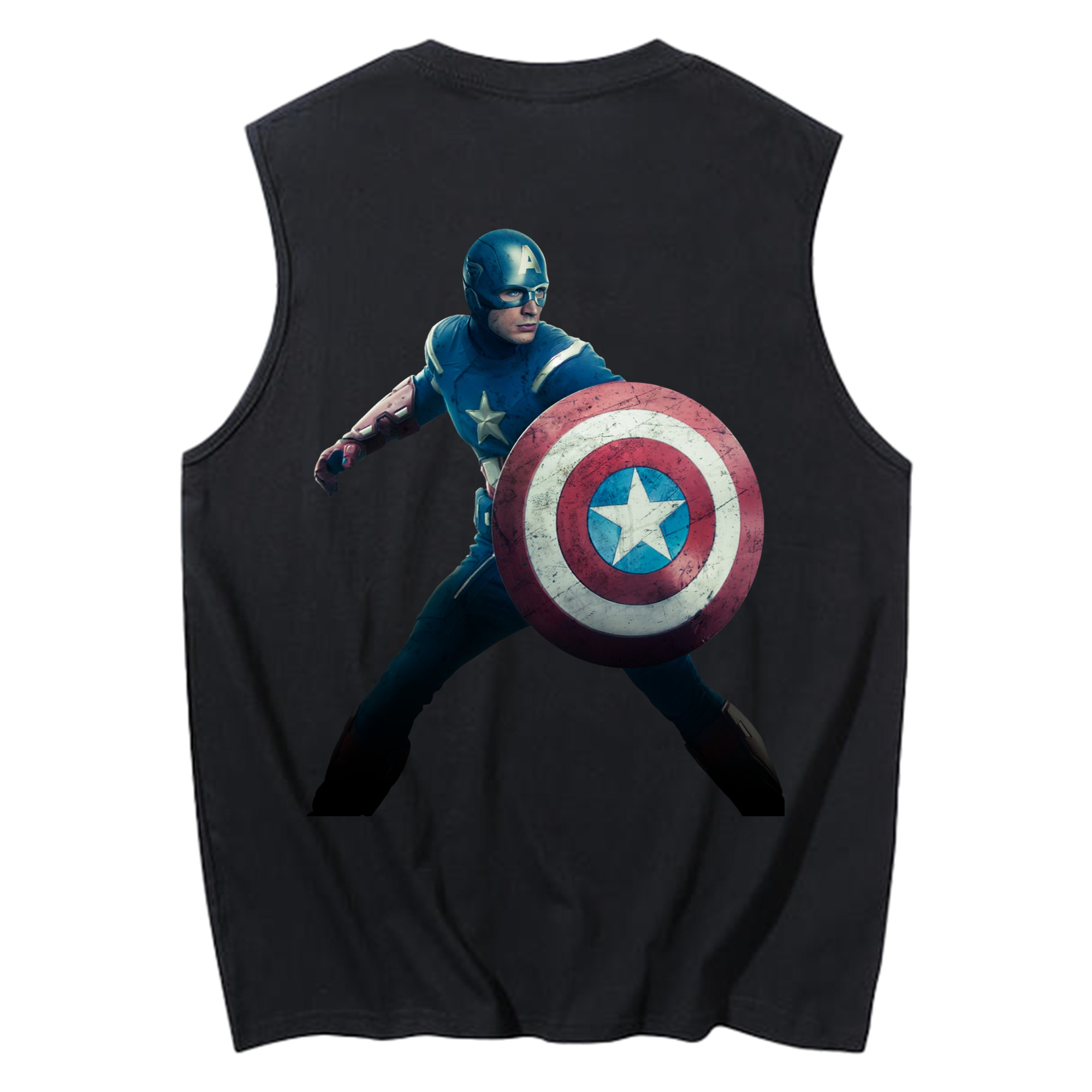 （画像用） アベンジャーズ The Avengers コットン100％タンクトップ（背面プリント）