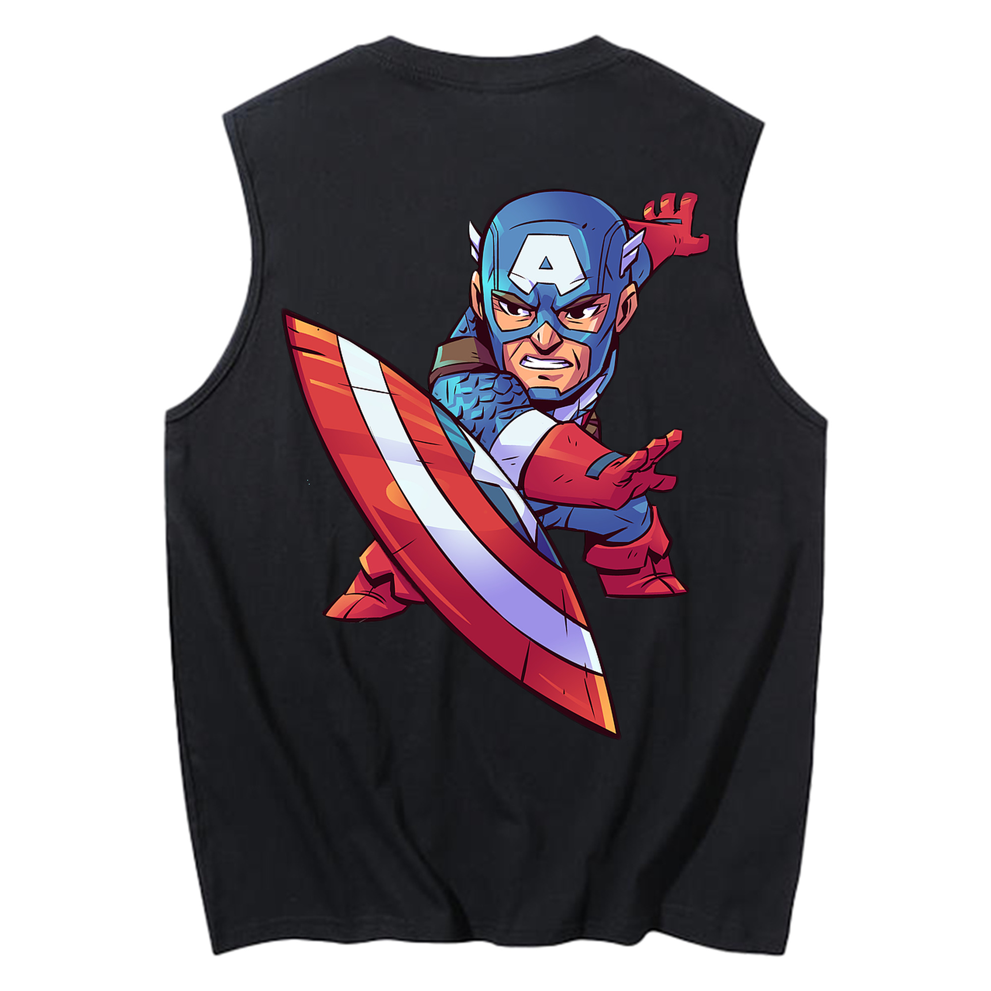 （画像用） アベンジャーズ The Avengers コットン100％タンクトップ（背面プリント）
