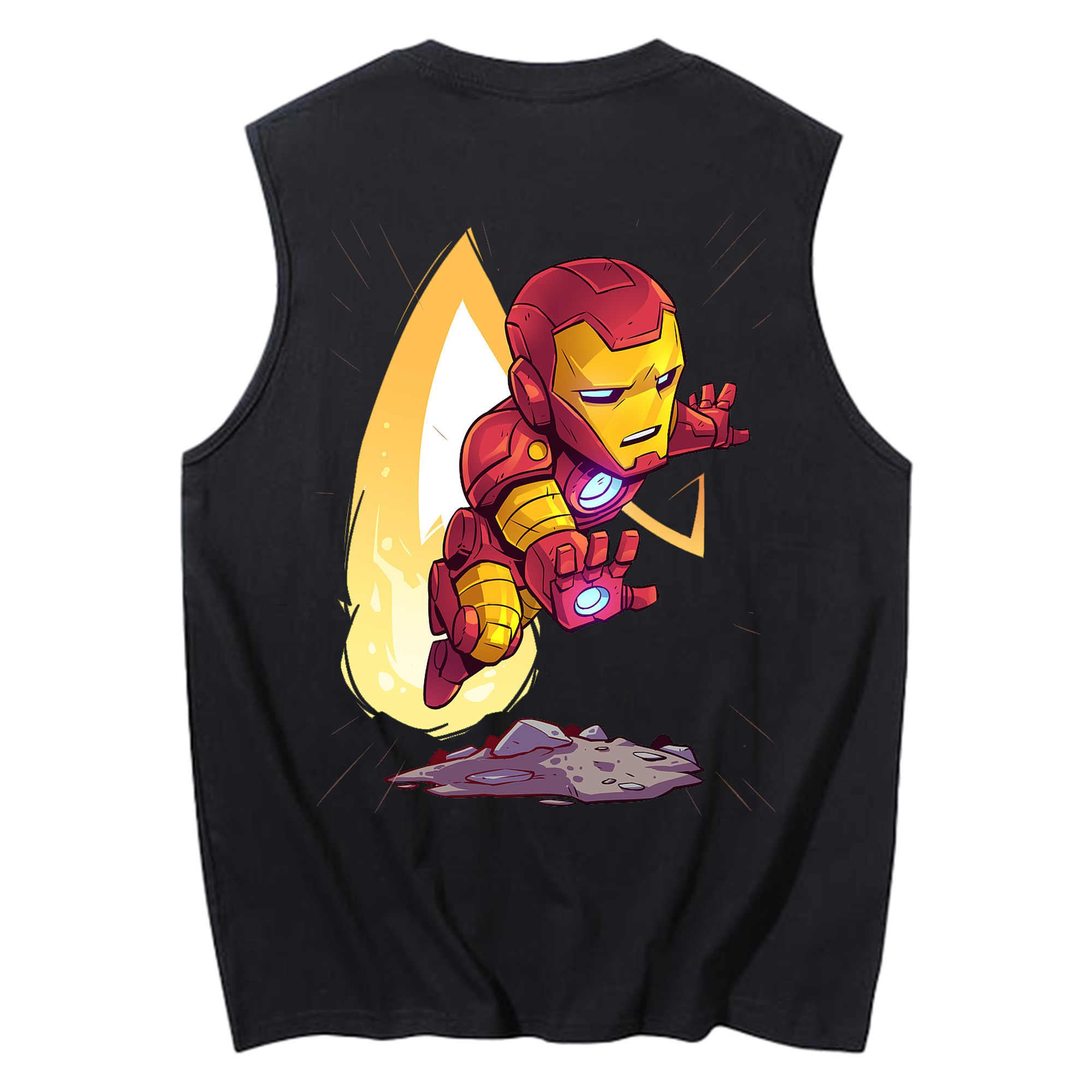 （画像用） アベンジャーズ The Avengers コットン100％タンクトップ（背面プリント）
