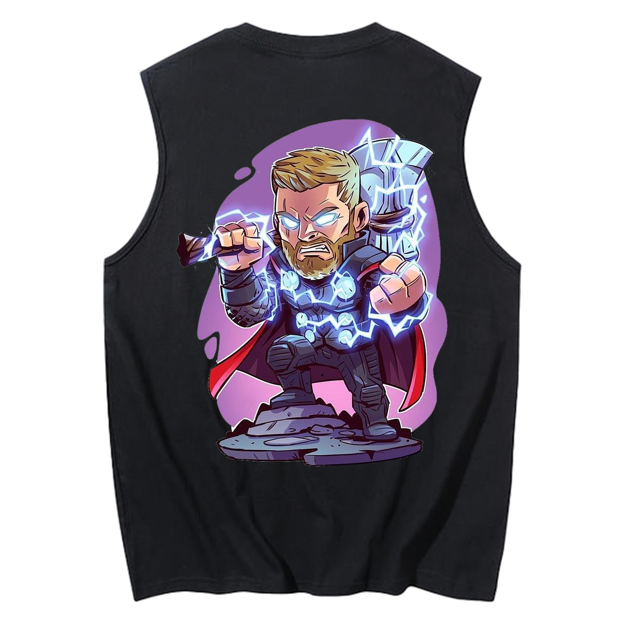 （画像用） アベンジャーズ The Avengers コットン100％タンクトップ（背面プリント）