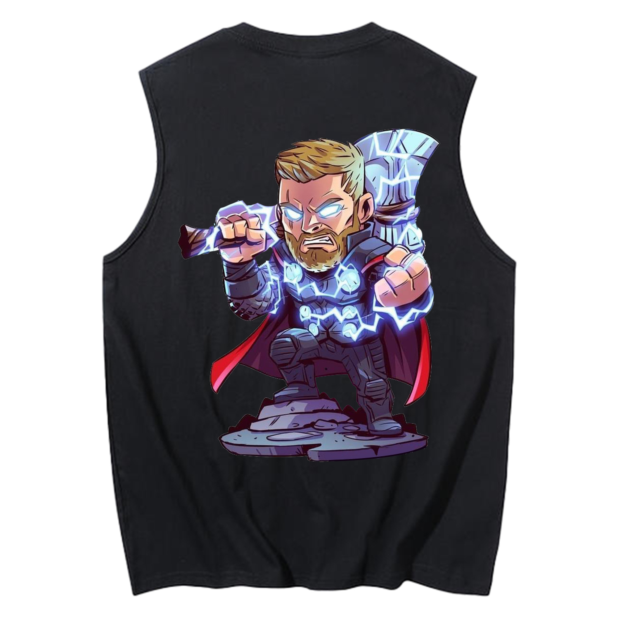 （画像用） アベンジャーズ The Avengers コットン100％タンクトップ（背面プリント）