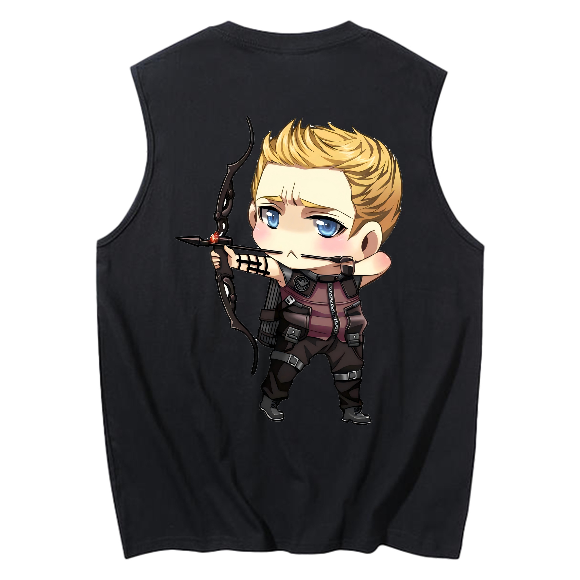 （画像用） アベンジャーズ The Avengers コットン100％タンクトップ（背面プリント）