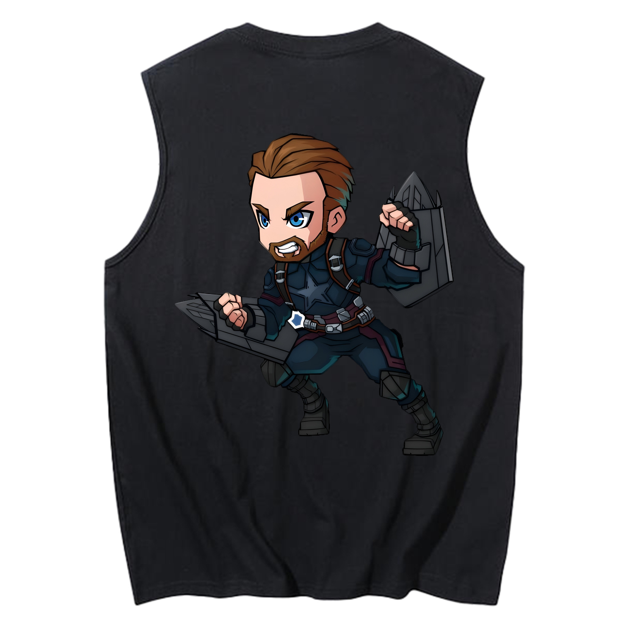 （画像用） アベンジャーズ The Avengers コットン100％タンクトップ（背面プリント）