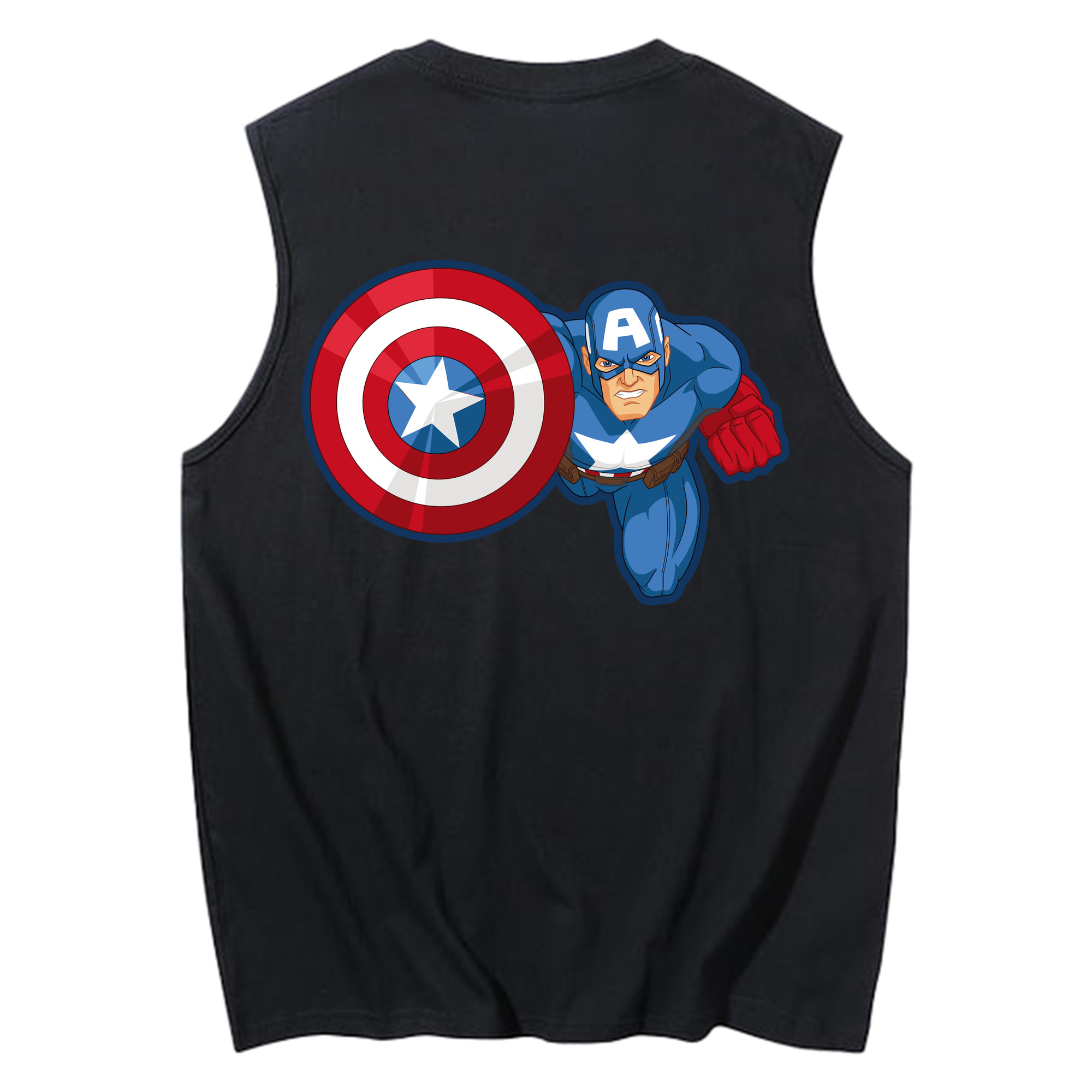 （画像用） アベンジャーズ The Avengers コットン100％タンクトップ（背面プリント）