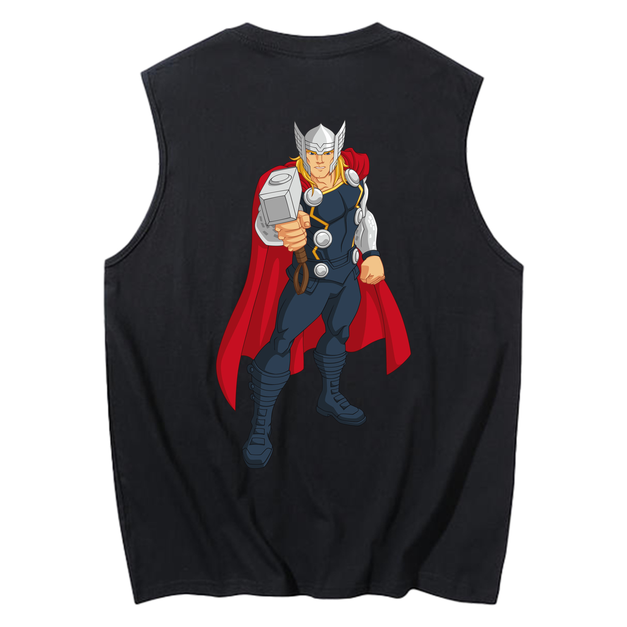 （画像用） アベンジャーズ The Avengers コットン100％タンクトップ（背面プリント）
