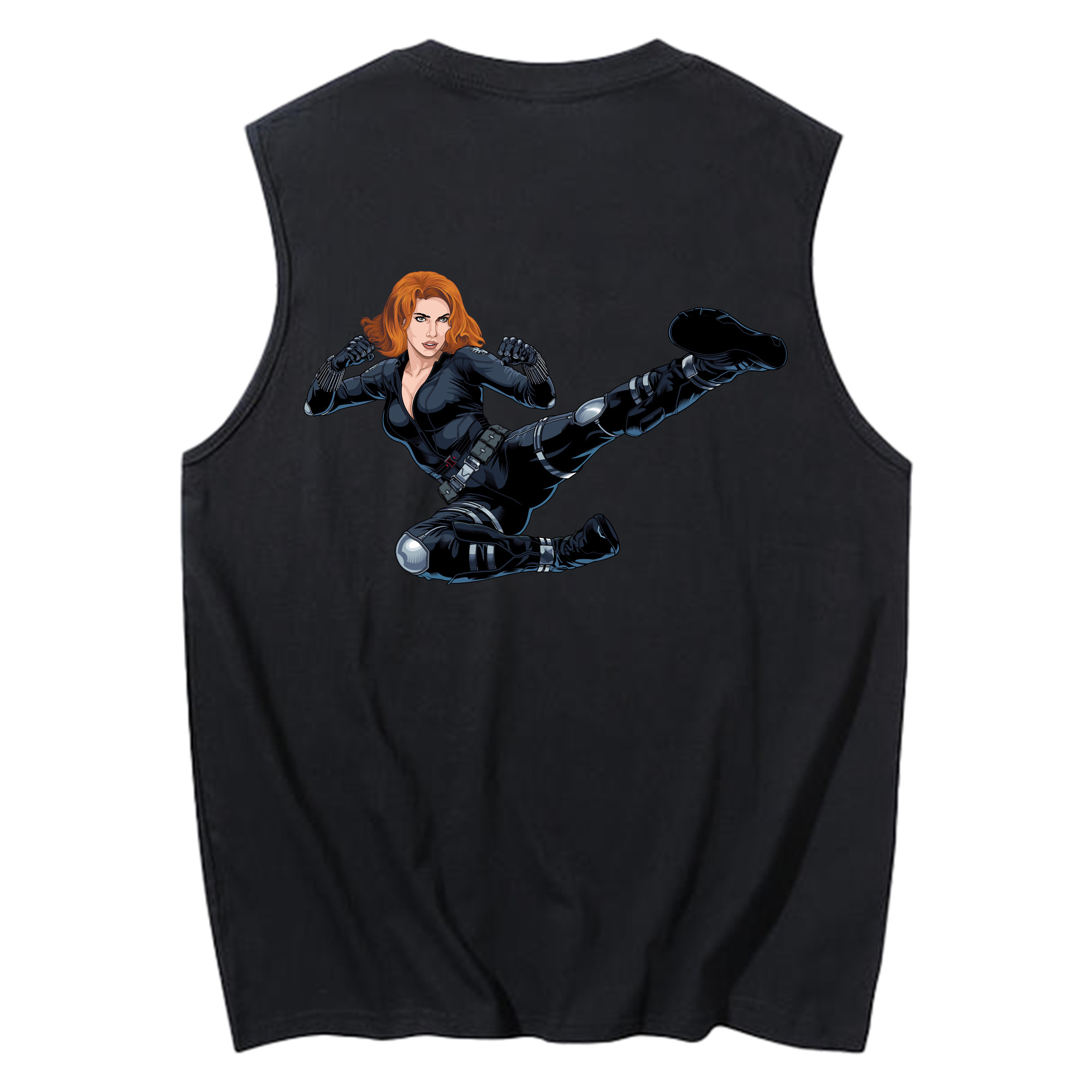 （画像用） アベンジャーズ The Avengers コットン100％タンクトップ（背面プリント）