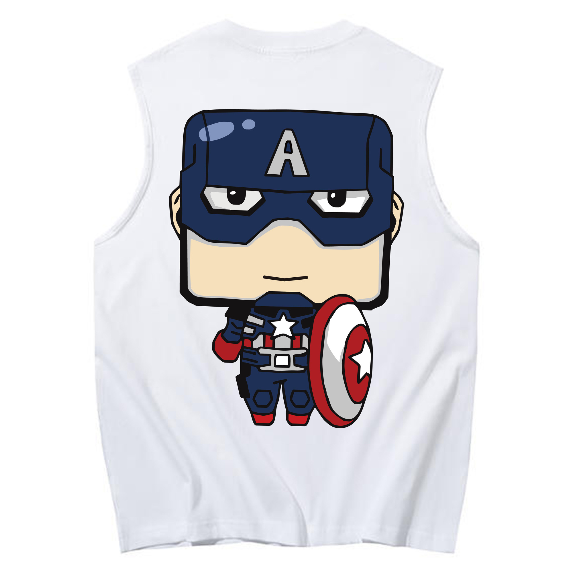 （画像用） アベンジャーズ The Avengers コットン100％タンクトップ（背面プリント）
