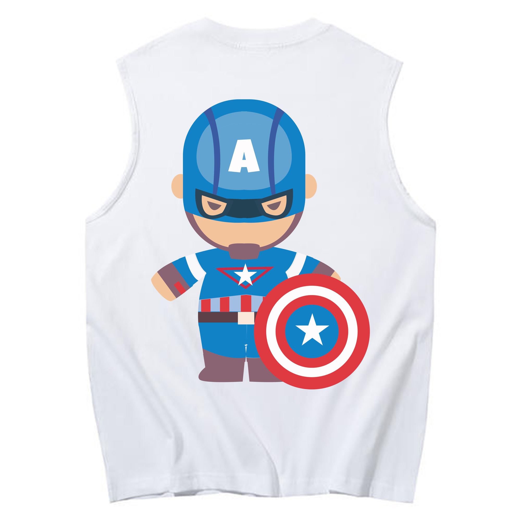 （画像用） アベンジャーズ The Avengers コットン100％タンクトップ（背面プリント）