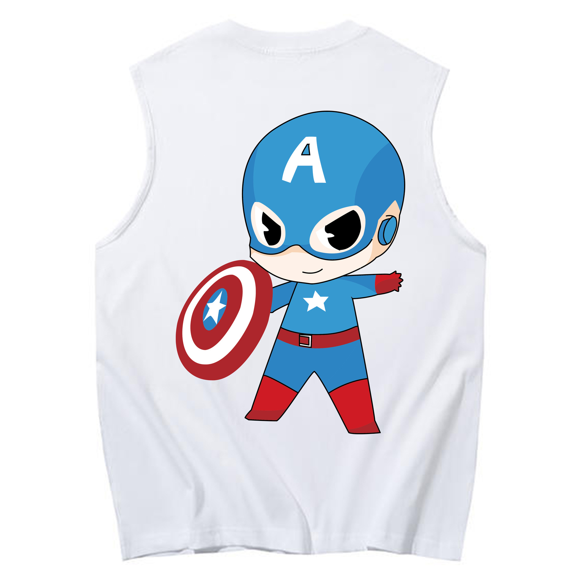 （画像用） アベンジャーズ The Avengers コットン100％タンクトップ（背面プリント）