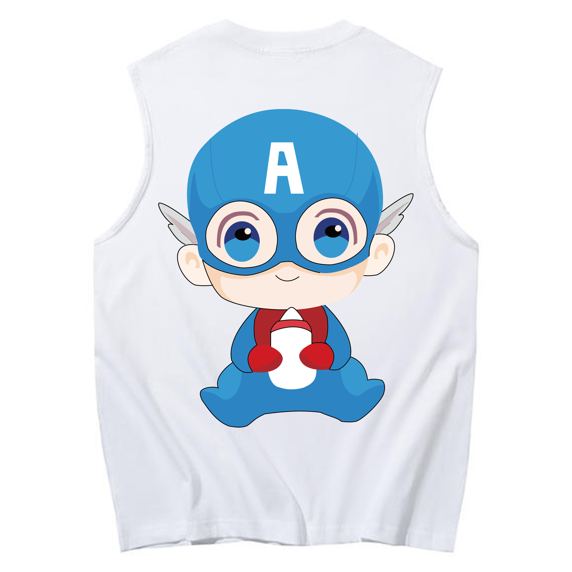 （画像用） アベンジャーズ The Avengers コットン100％タンクトップ（背面プリント）