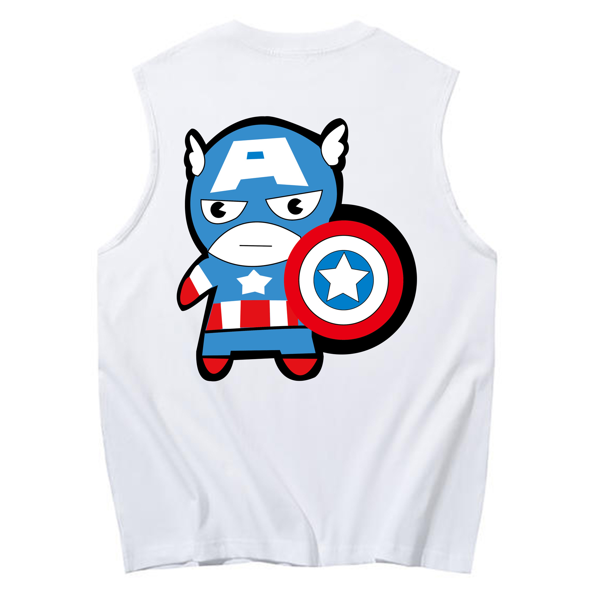 （画像用） アベンジャーズ The Avengers コットン100％タンクトップ（背面プリント）