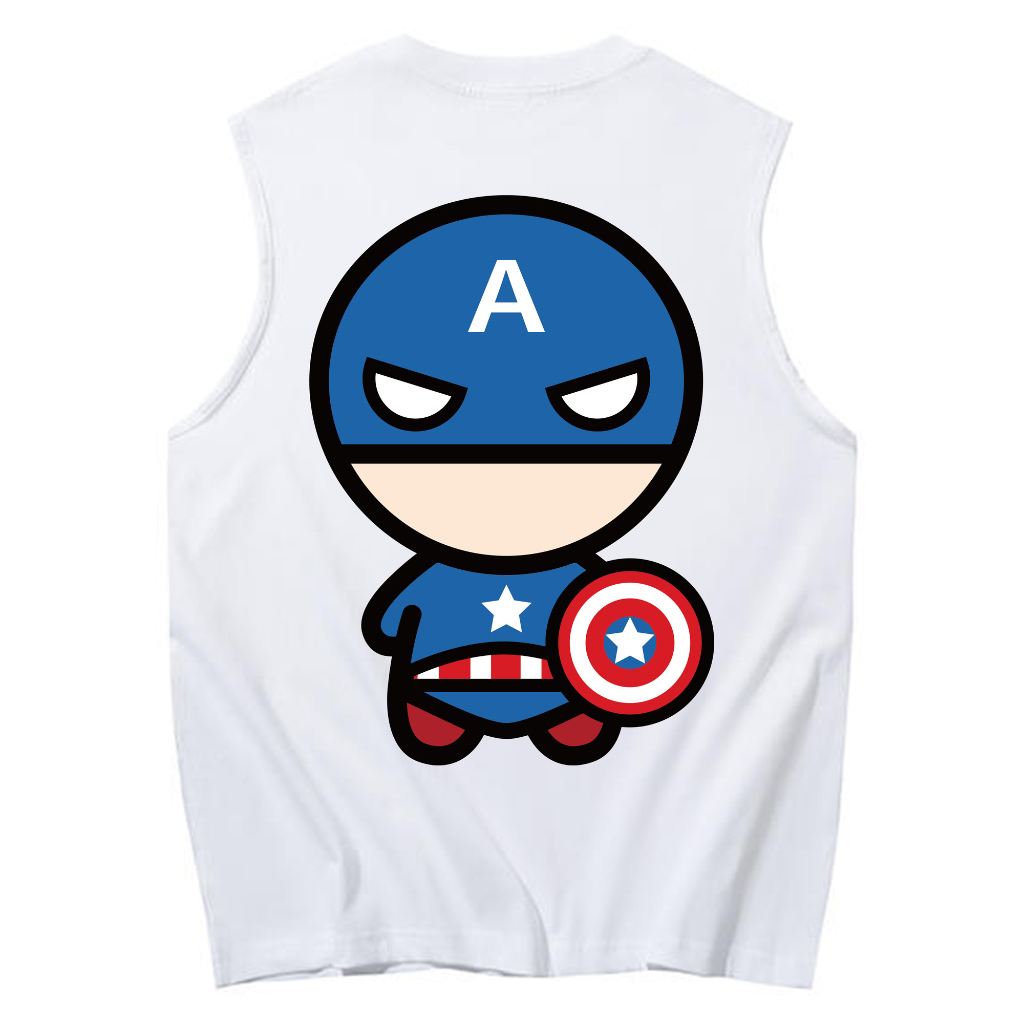 （画像用） アベンジャーズ The Avengers コットン100％タンクトップ（背面プリント）