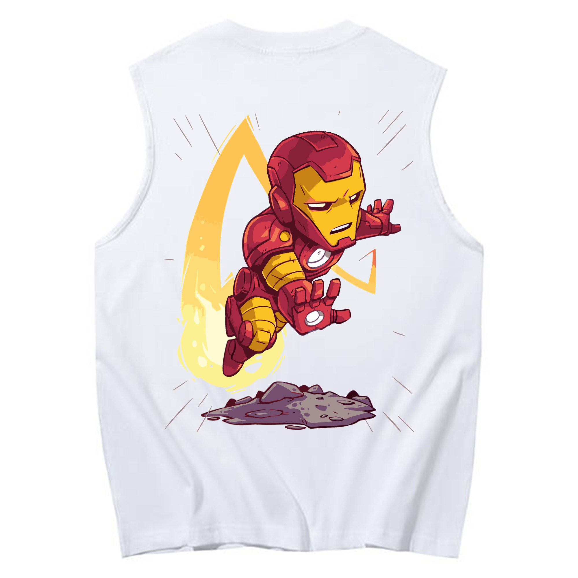 （画像用） アベンジャーズ The Avengers コットン100％タンクトップ（背面プリント）
