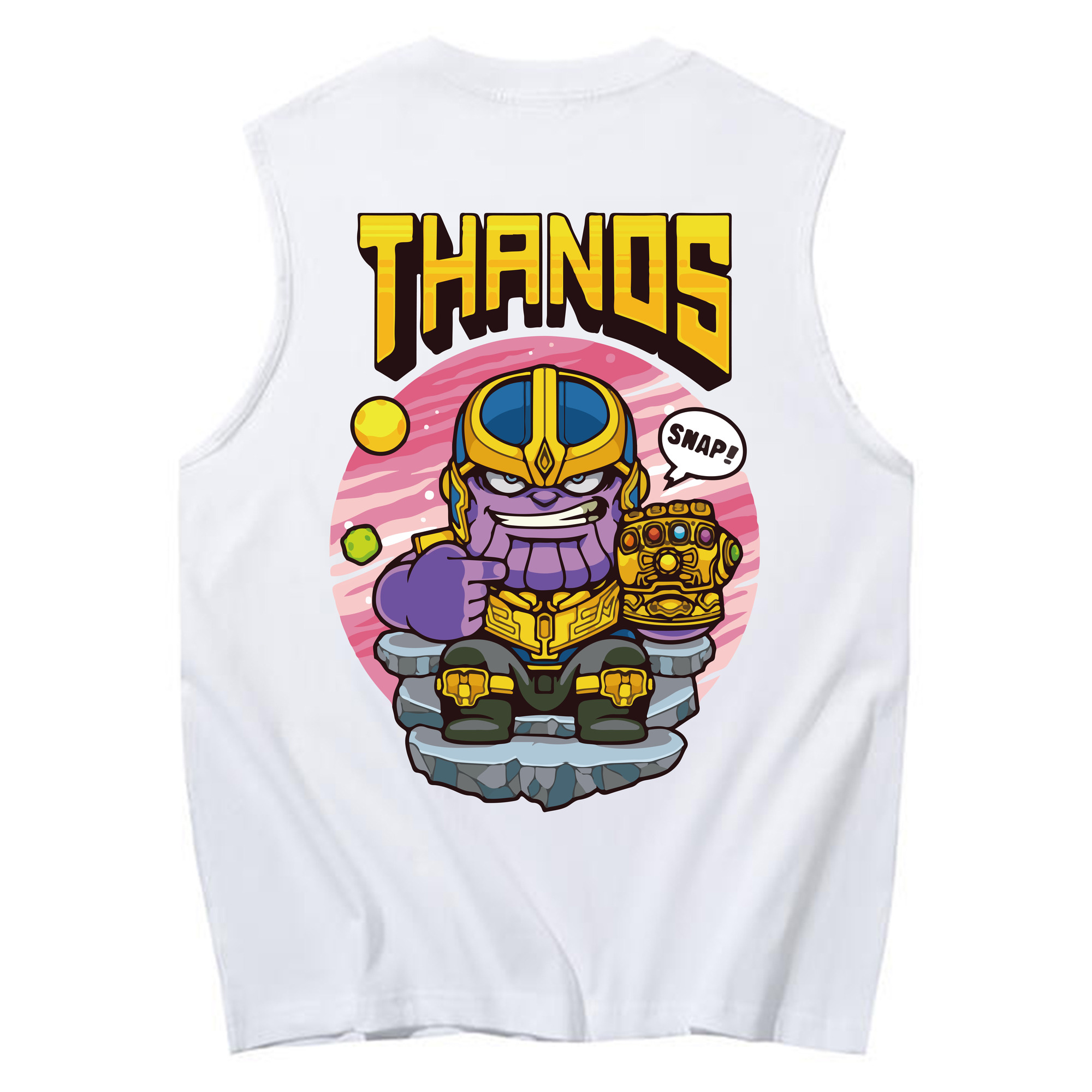 （画像用） アベンジャーズ The Avengers コットン100％タンクトップ（背面プリント）
