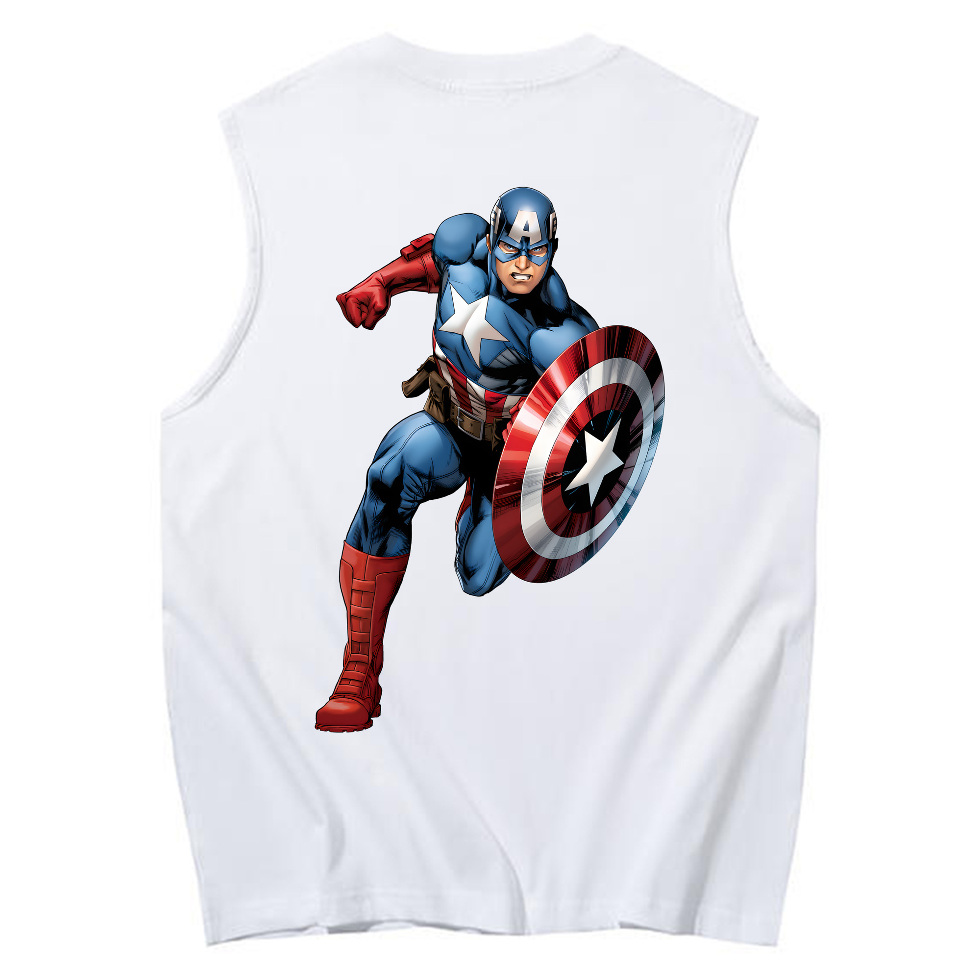 （画像用） アベンジャーズ The Avengers コットン100％タンクトップ（背面プリント）