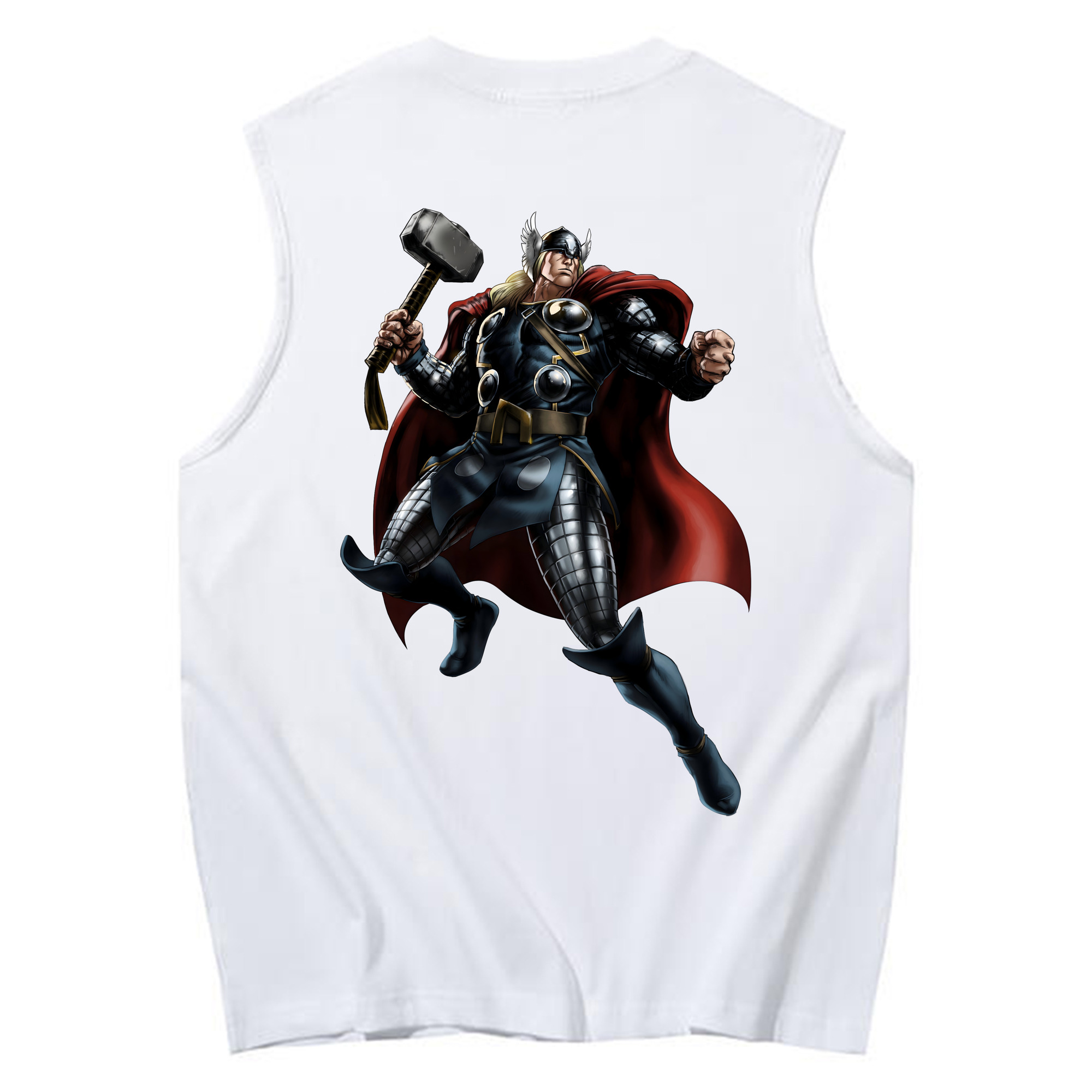 （画像用） アベンジャーズ The Avengers コットン100％タンクトップ（背面プリント）