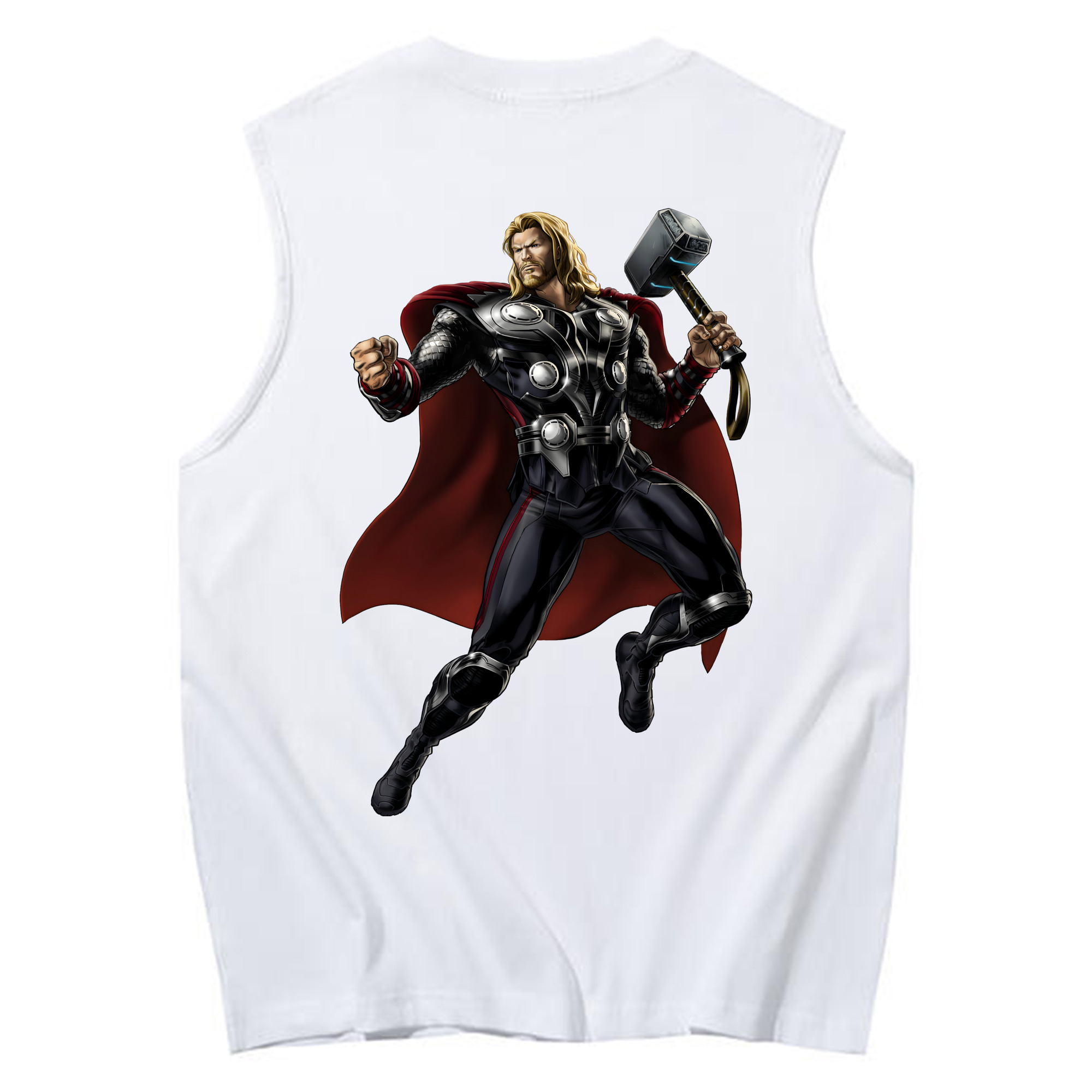 （画像用） アベンジャーズ The Avengers コットン100％タンクトップ（背面プリント）