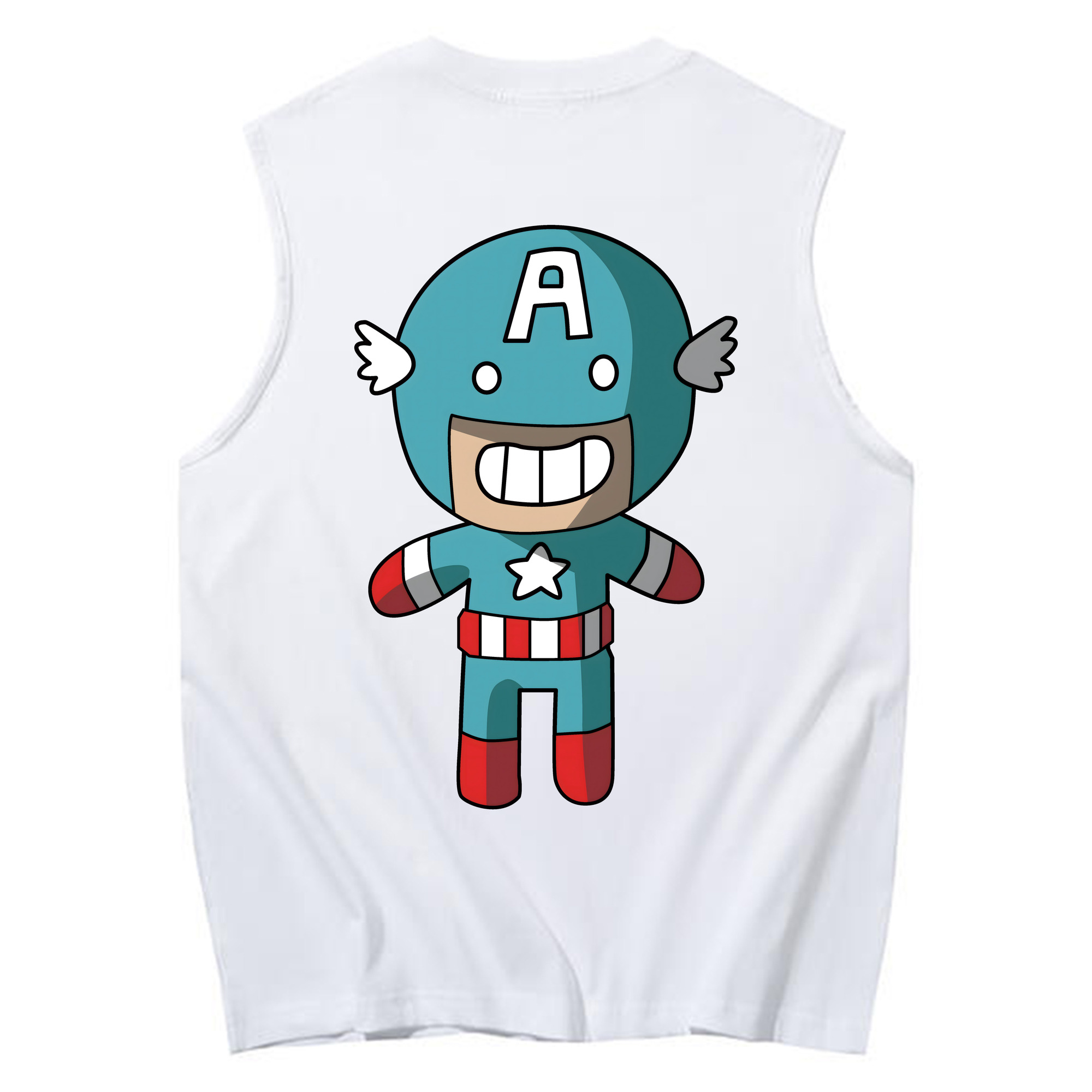 （画像用） アベンジャーズ The Avengers コットン100％タンクトップ（背面プリント）