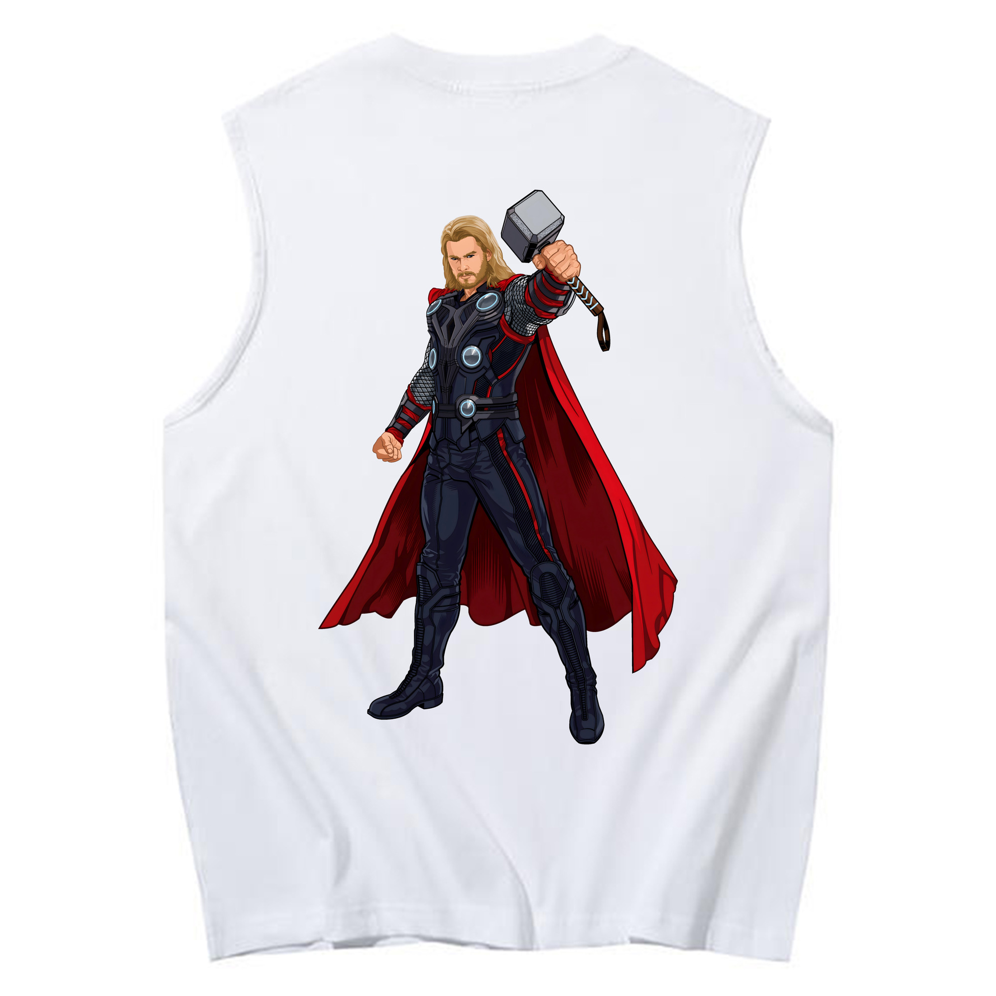 （画像用） アベンジャーズ The Avengers コットン100％タンクトップ（背面プリント）