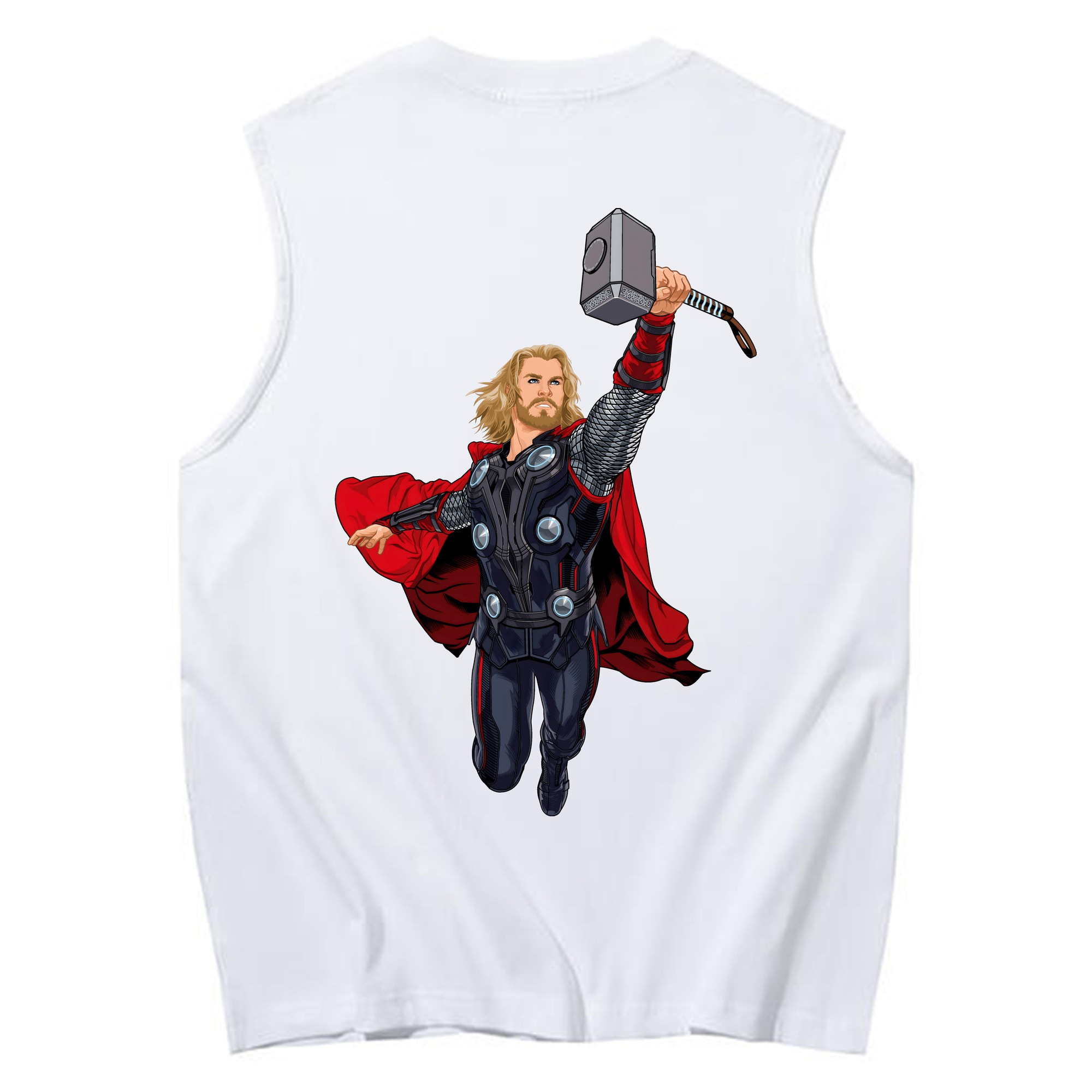 （画像用） アベンジャーズ The Avengers コットン100％タンクトップ（背面プリント）