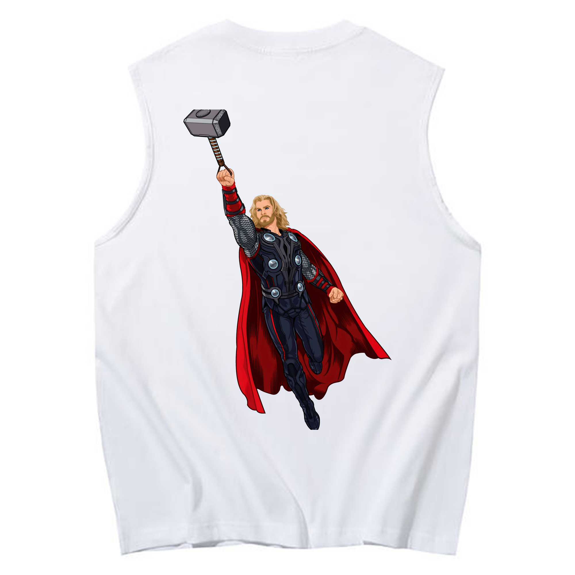 （画像用） アベンジャーズ The Avengers コットン100％タンクトップ（背面プリント）