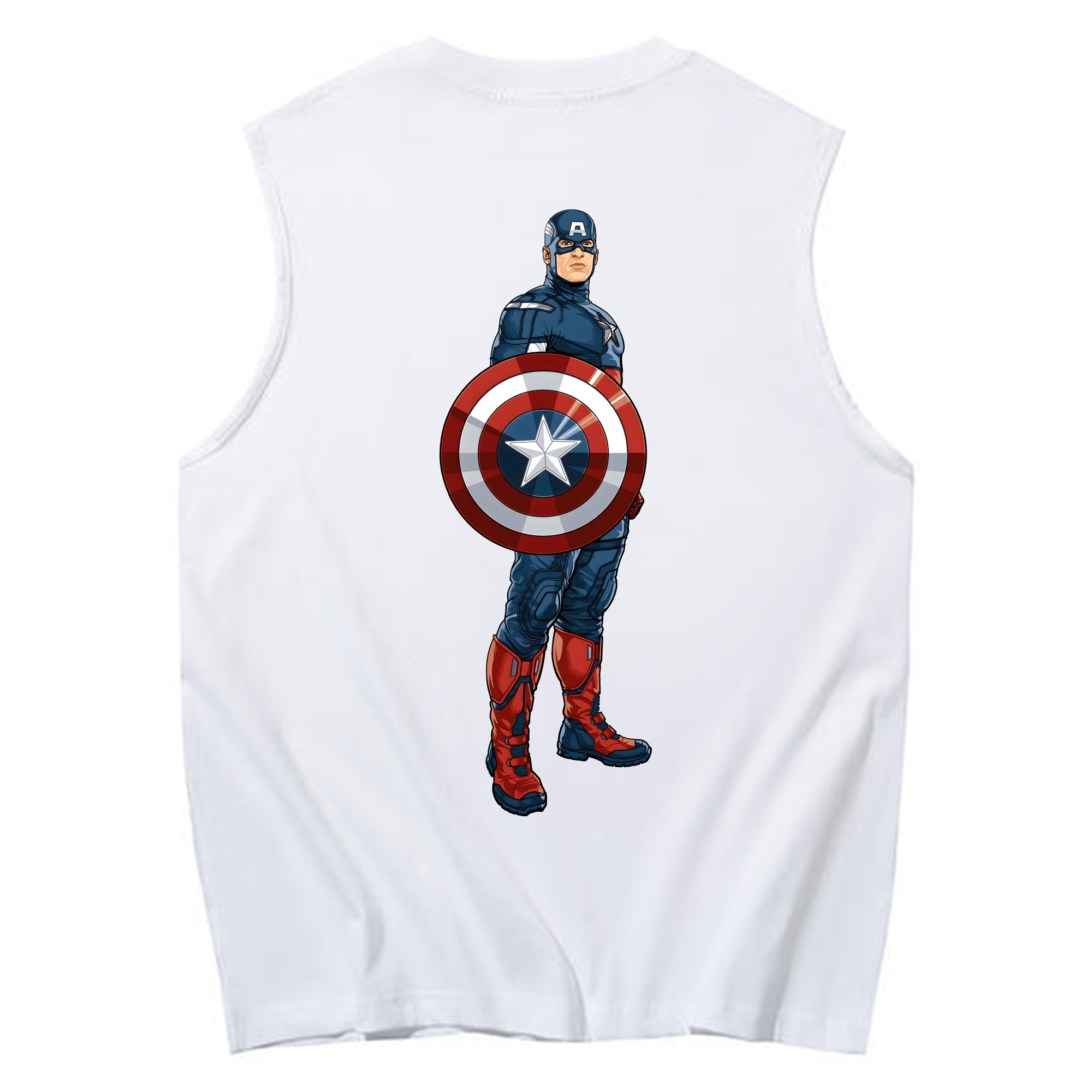 （画像用） アベンジャーズ The Avengers コットン100％タンクトップ（背面プリント）