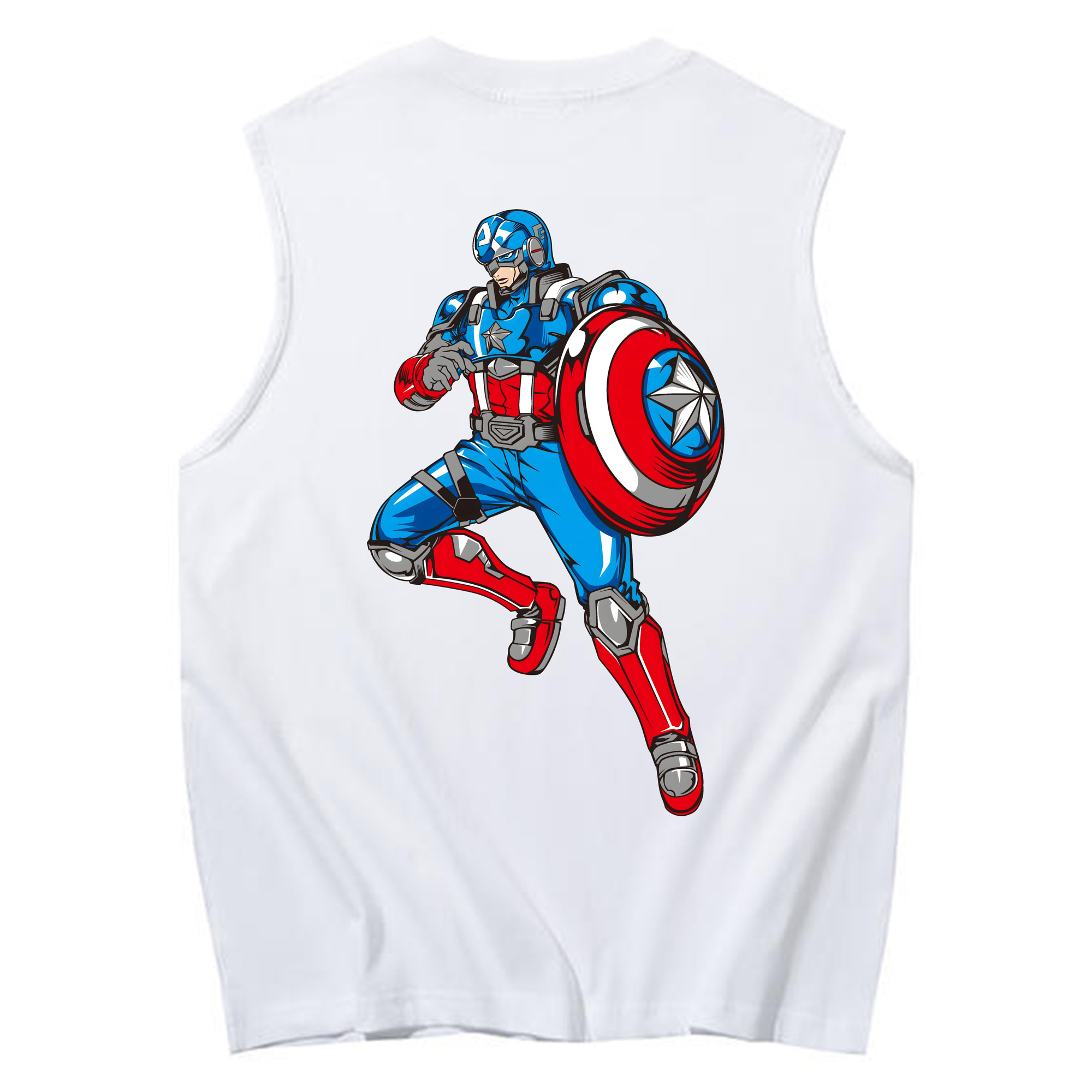 （画像用） アベンジャーズ The Avengers コットン100％タンクトップ（背面プリント）