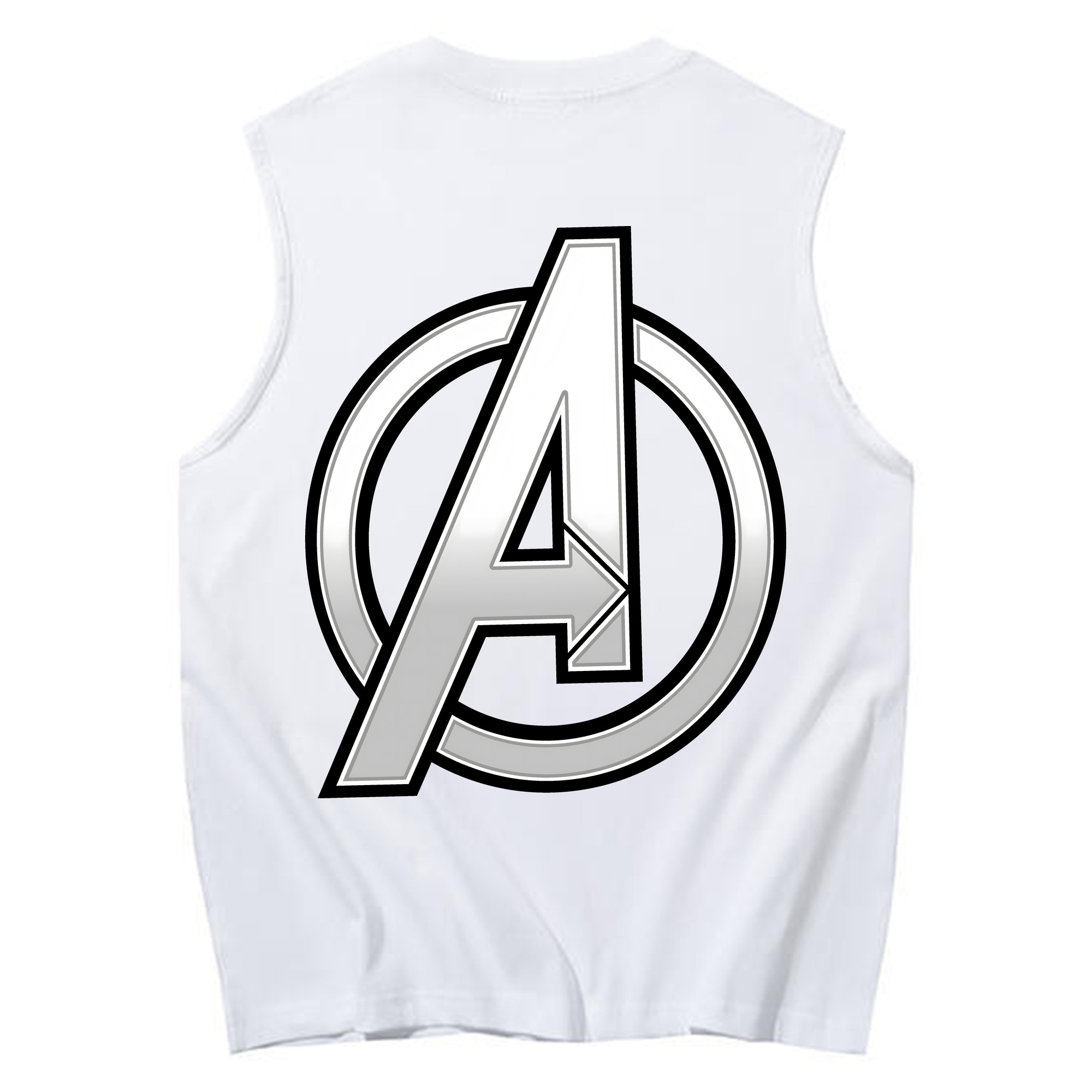 （画像用） アベンジャーズ The Avengers コットン100％タンクトップ（背面プリント）