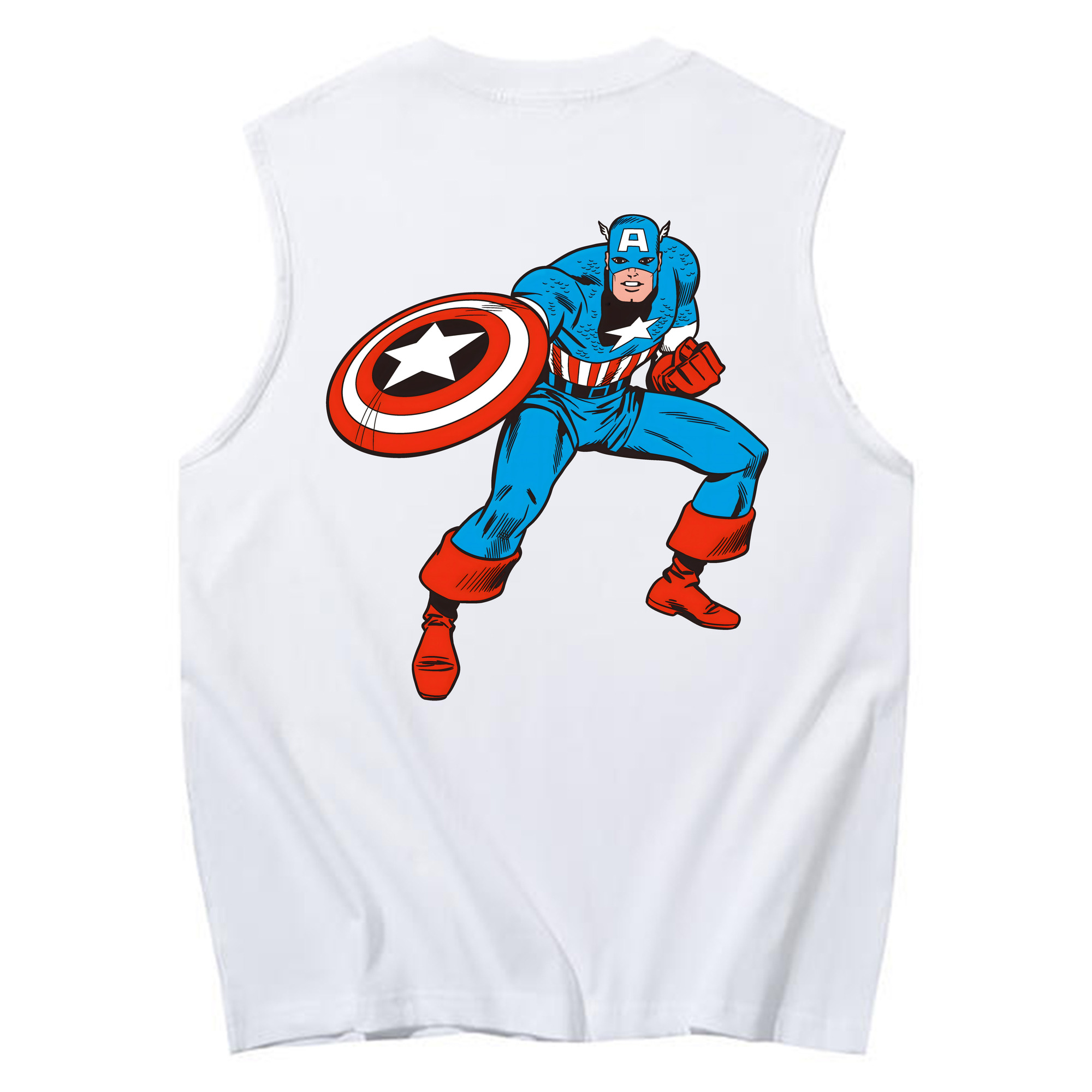 （画像用） アベンジャーズ The Avengers コットン100％タンクトップ（背面プリント）