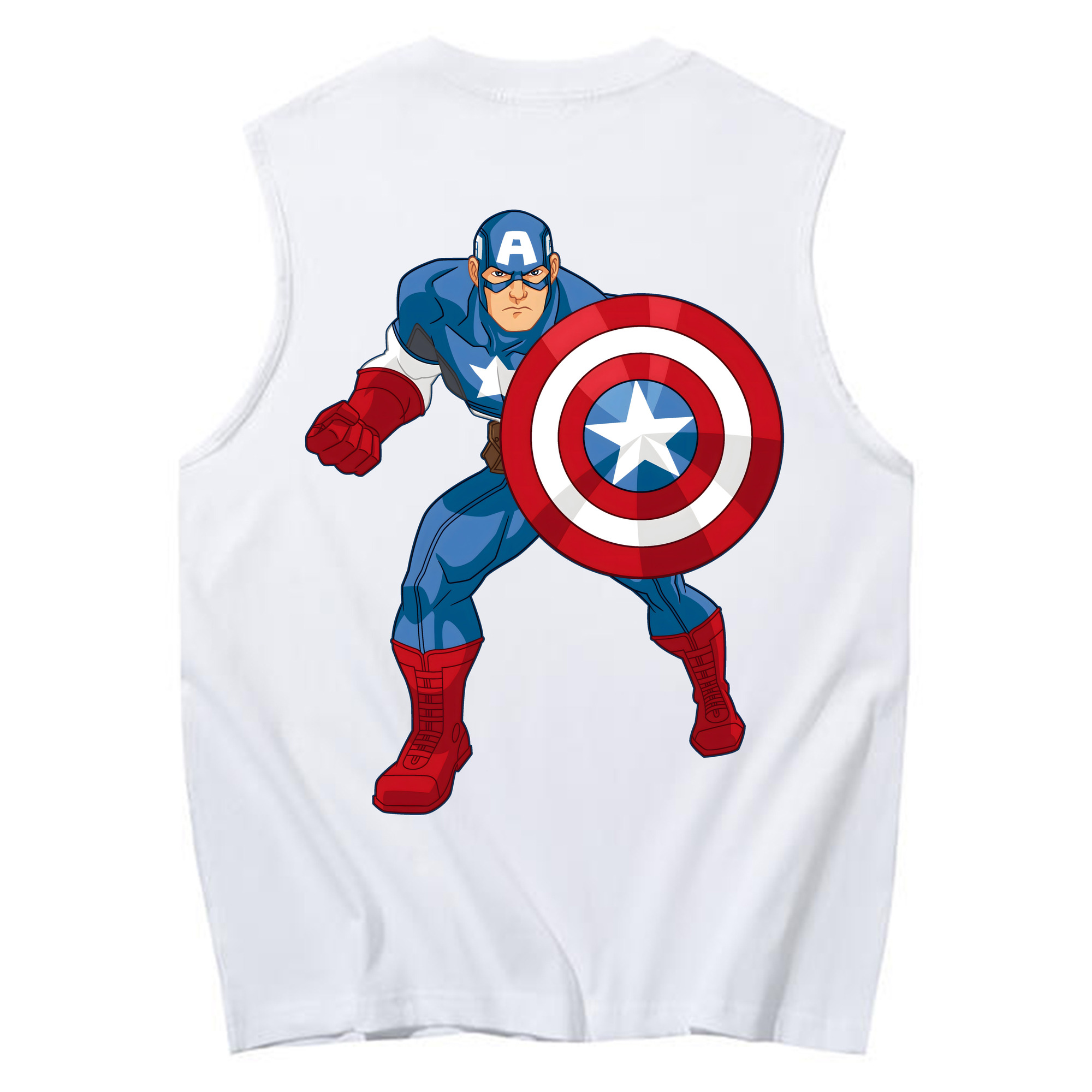 （画像用） アベンジャーズ The Avengers コットン100％タンクトップ（背面プリント）