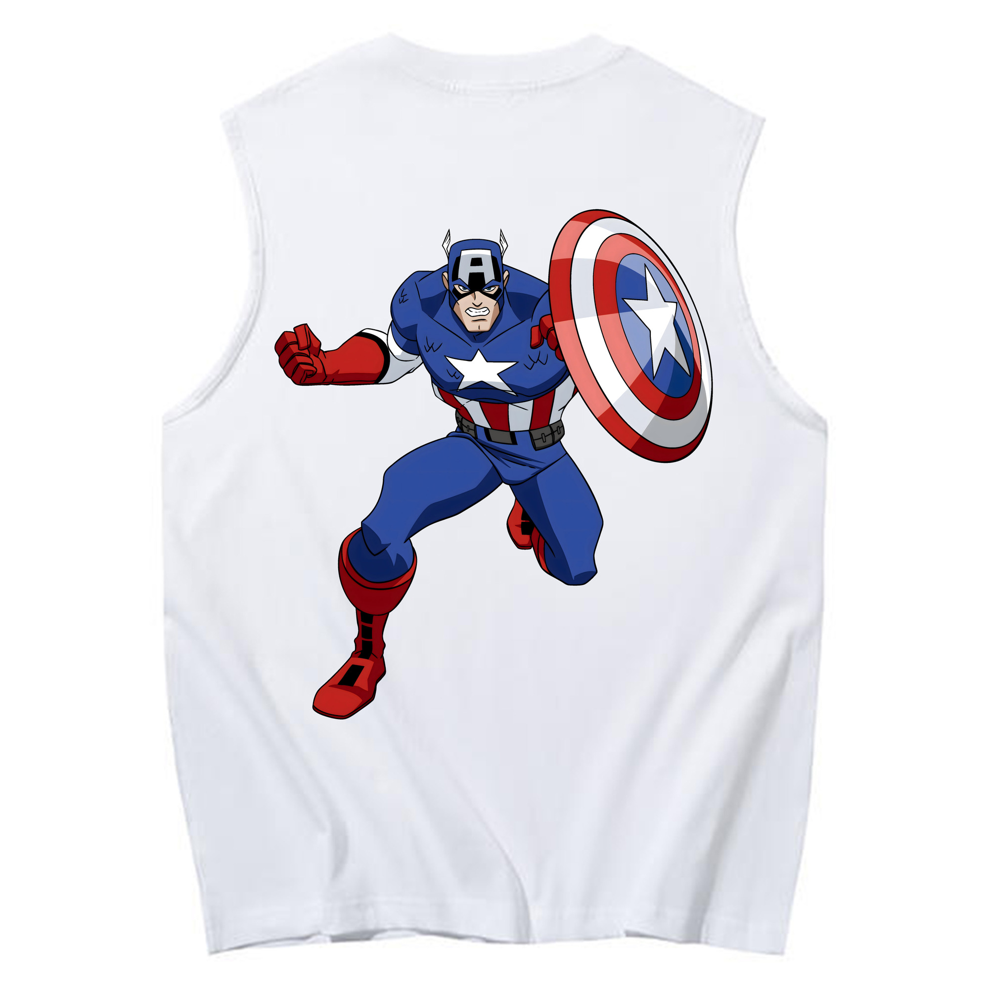 （画像用） アベンジャーズ The Avengers コットン100％タンクトップ（背面プリント）