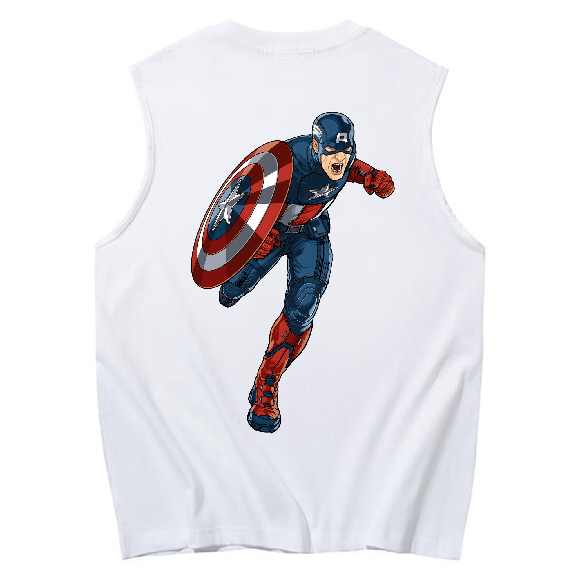 （画像用） アベンジャーズ The Avengers コットン100％タンクトップ（背面プリント）