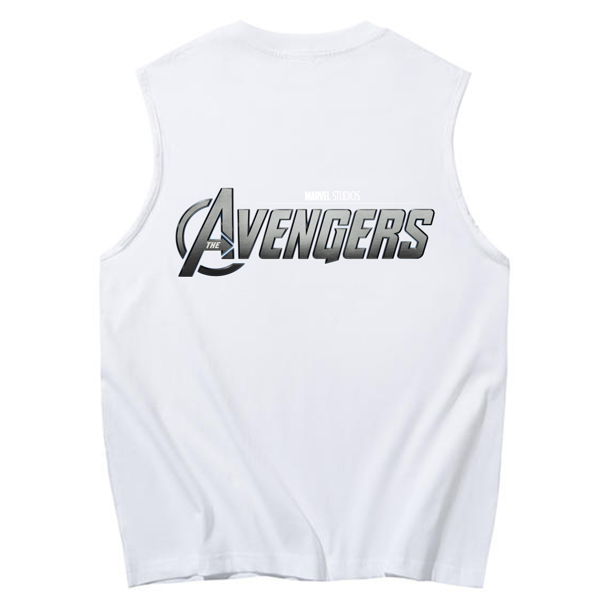 （画像用） アベンジャーズ The Avengers コットン100％タンクトップ（背面プリント）