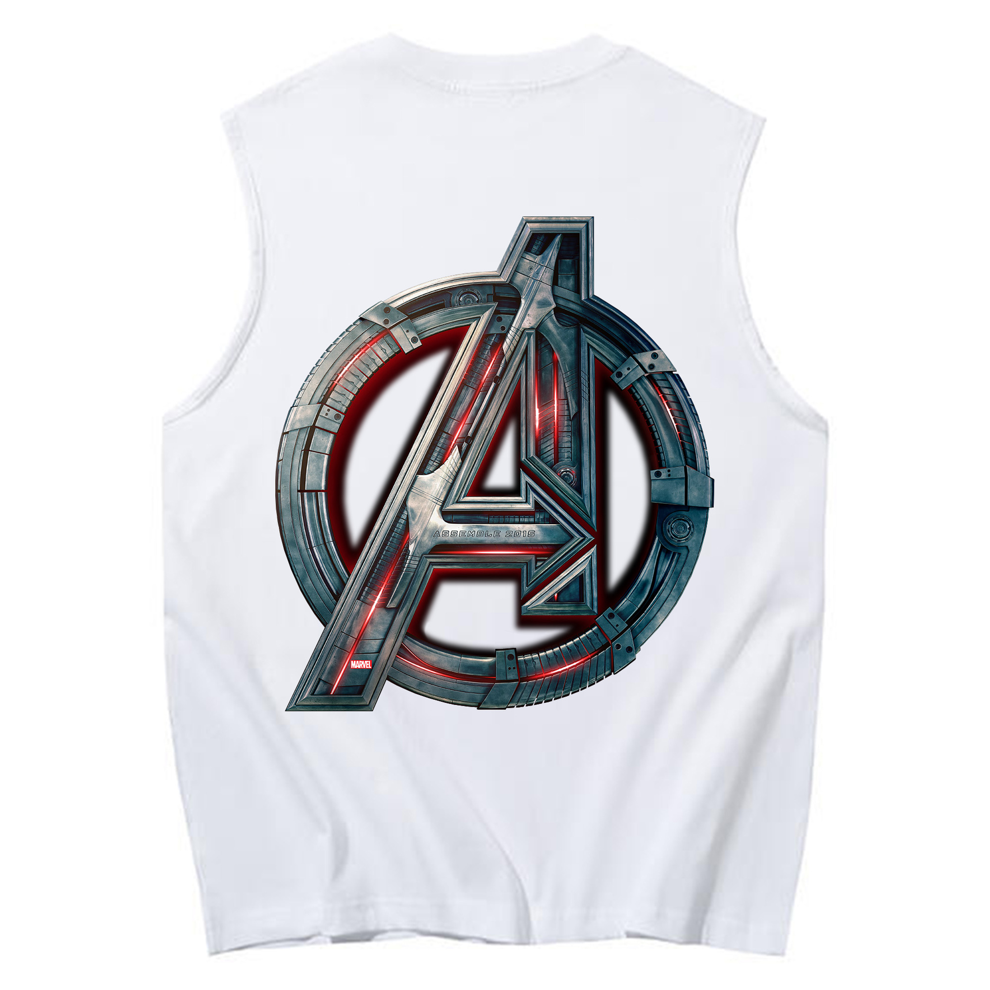 （画像用） アベンジャーズ The Avengers コットン100％タンクトップ（背面プリント）