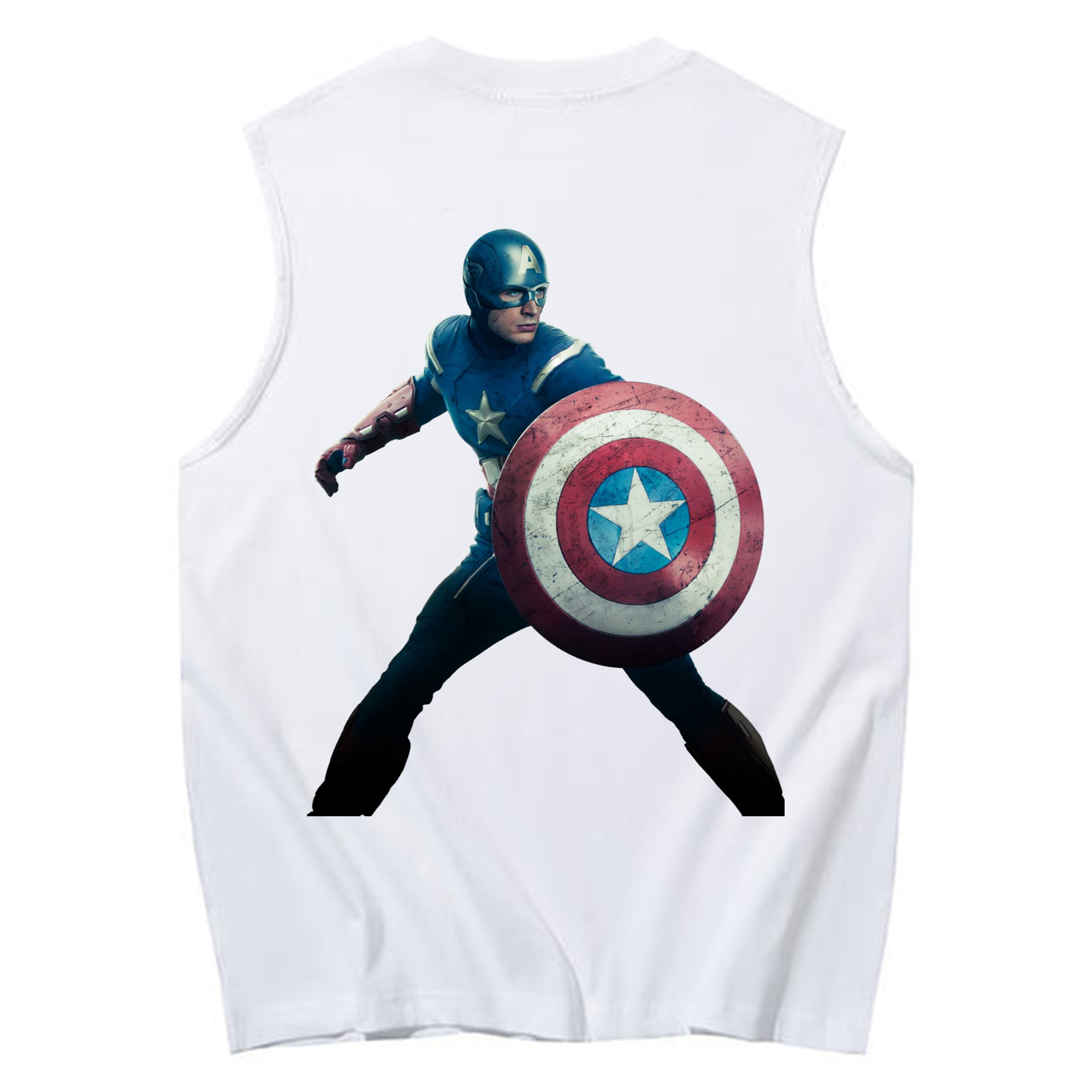 （画像用） アベンジャーズ The Avengers コットン100％タンクトップ（背面プリント）