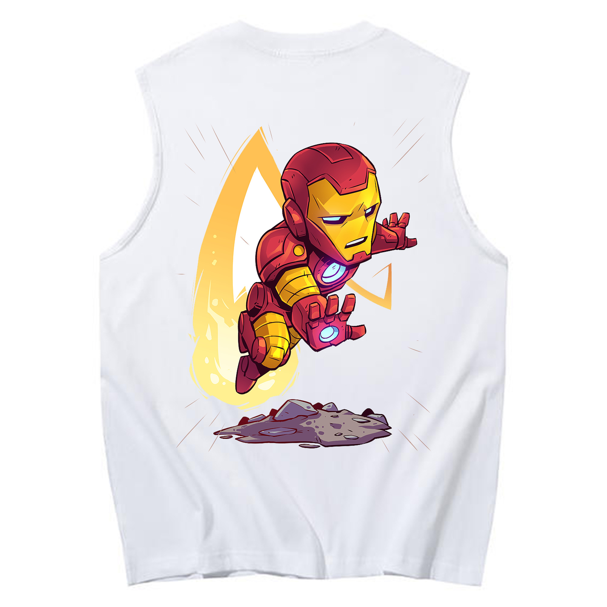（画像用） アベンジャーズ The Avengers コットン100％タンクトップ（背面プリント）