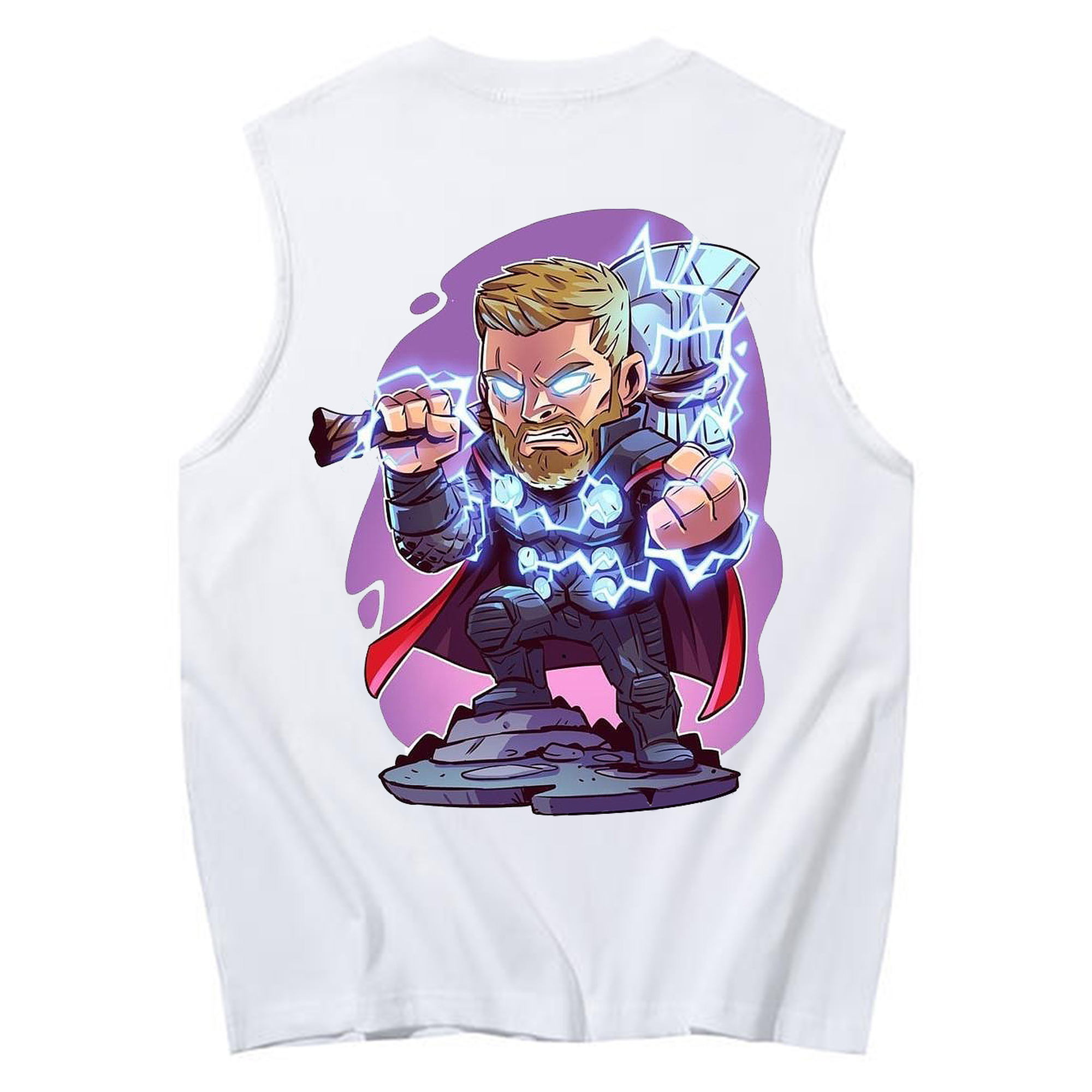 （画像用） アベンジャーズ The Avengers コットン100％タンクトップ（背面プリント）