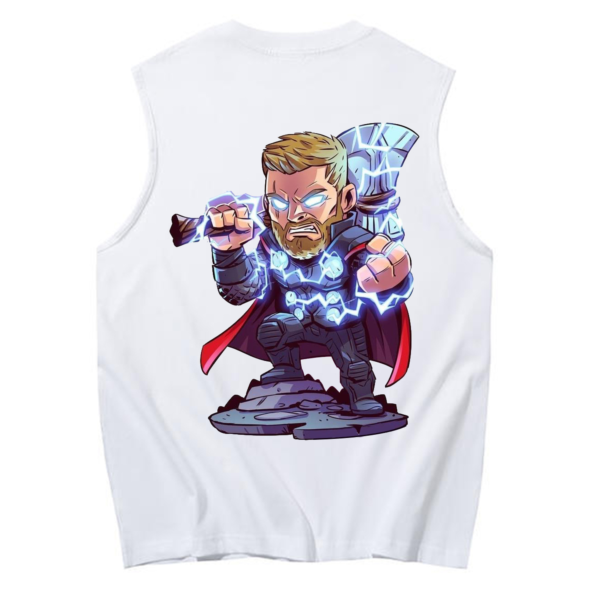 （画像用） アベンジャーズ The Avengers コットン100％タンクトップ（背面プリント）