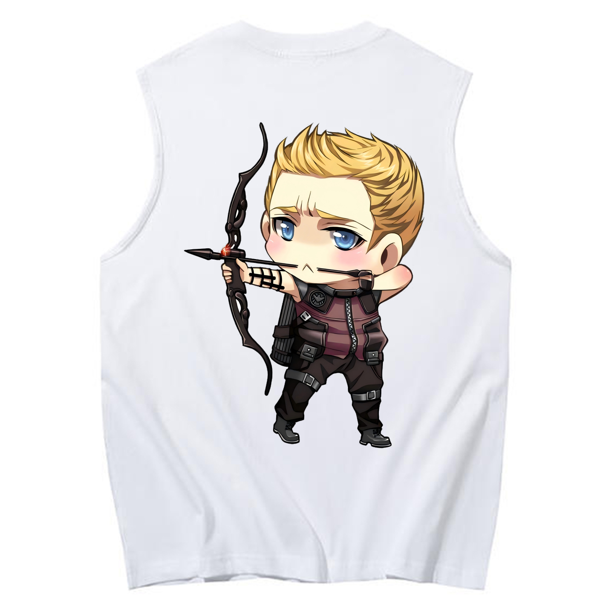 （画像用） アベンジャーズ The Avengers コットン100％タンクトップ（背面プリント）