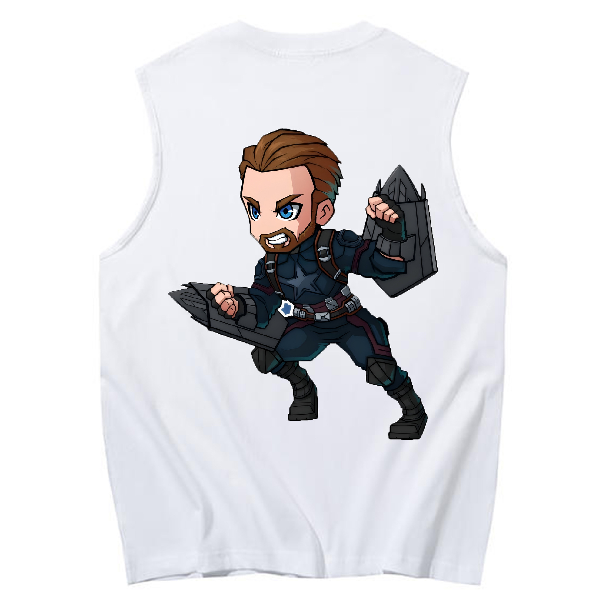 （画像用） アベンジャーズ The Avengers コットン100％タンクトップ（背面プリント）