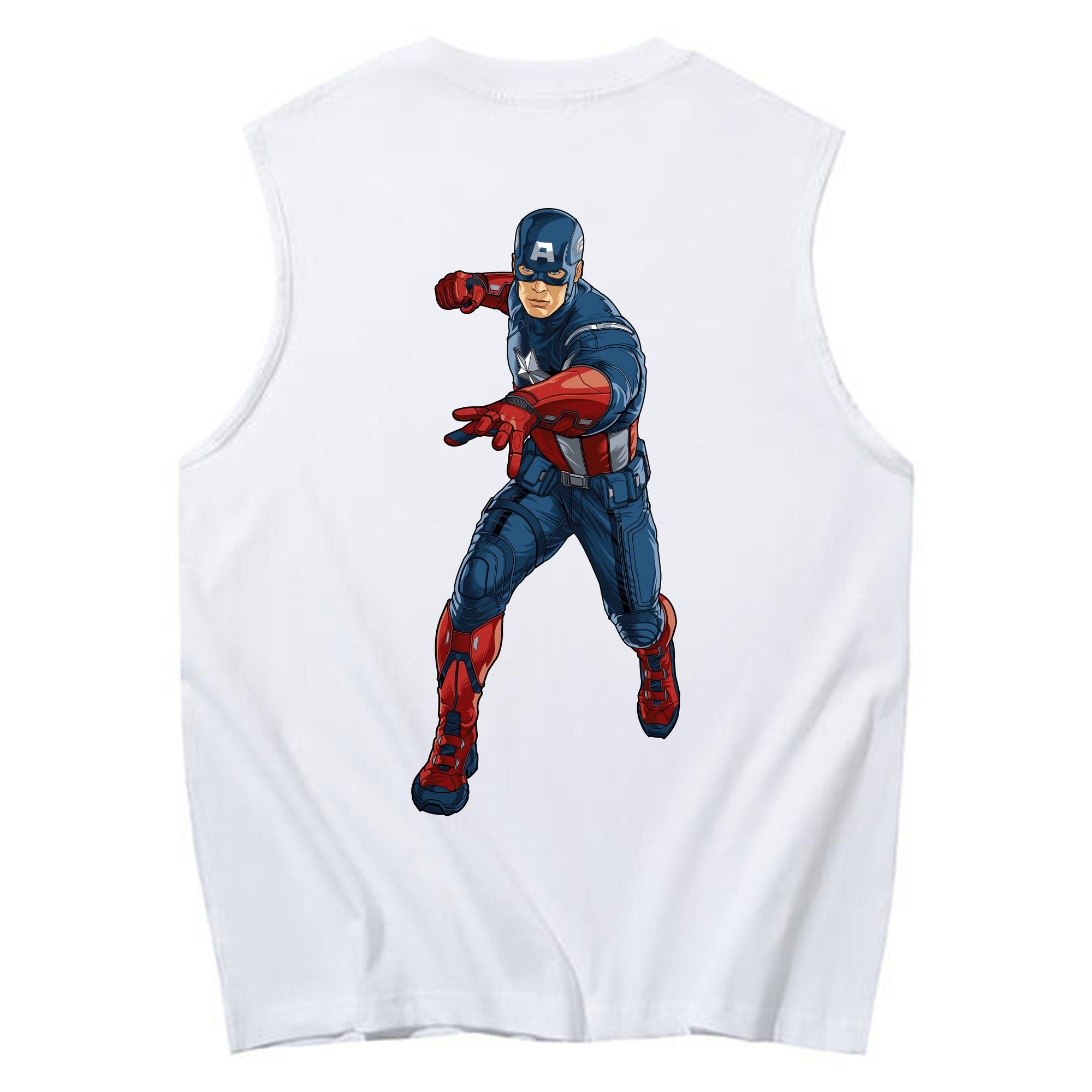 （画像用） アベンジャーズ The Avengers コットン100％タンクトップ（背面プリント）