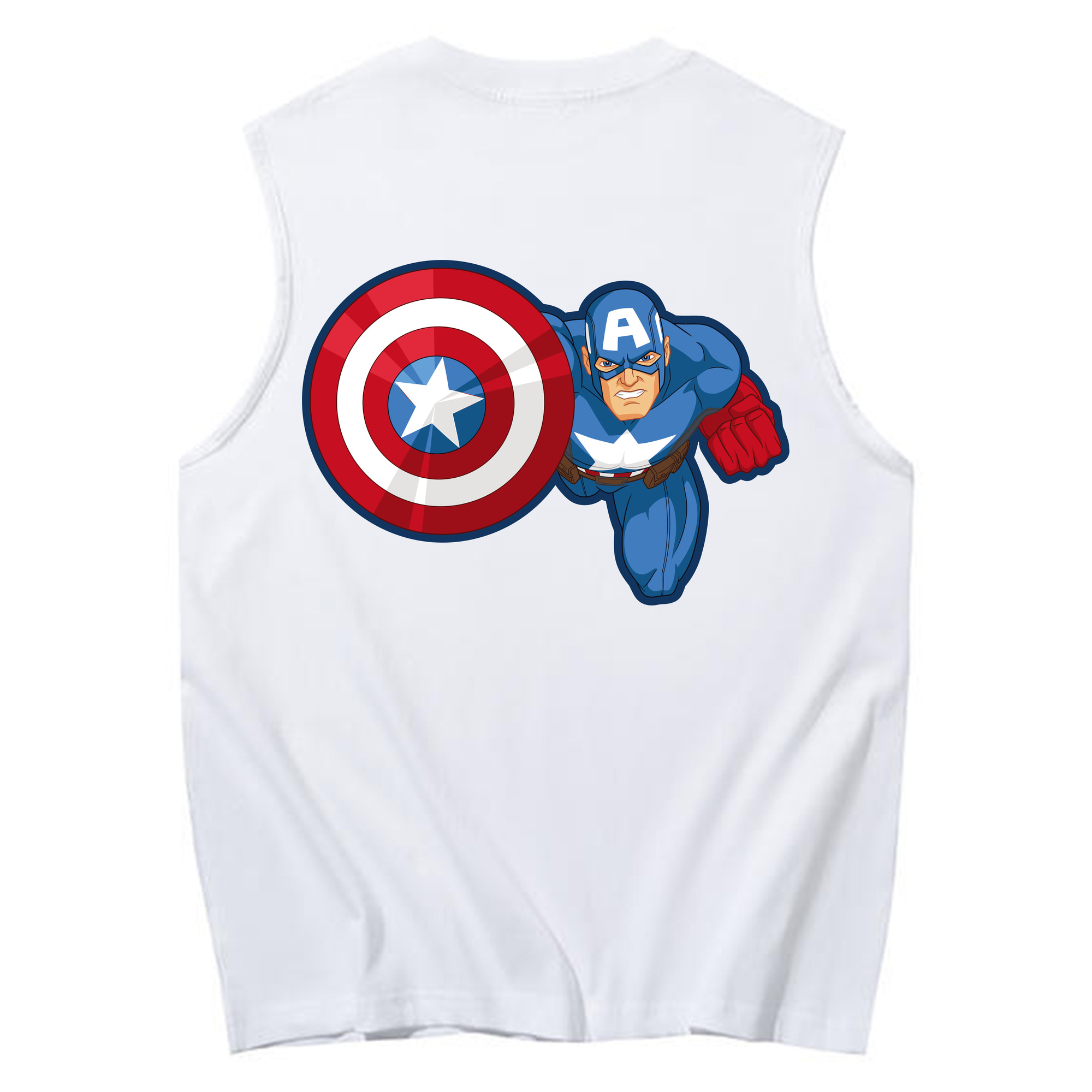 （画像用） アベンジャーズ The Avengers コットン100％タンクトップ（背面プリント）