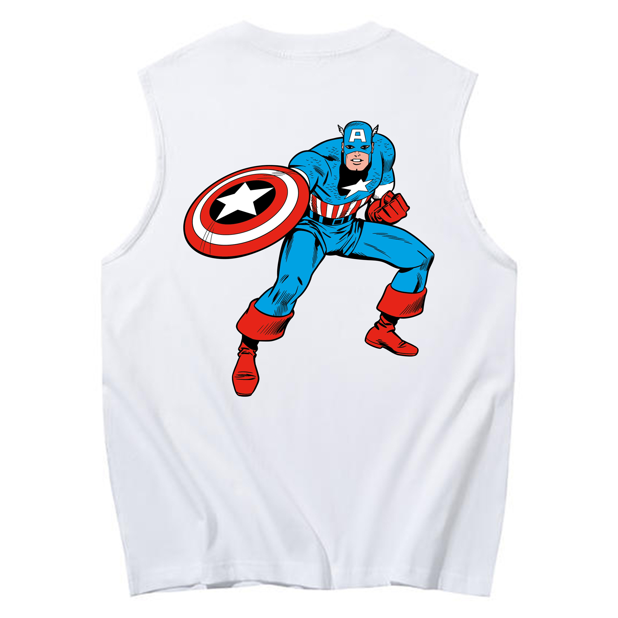（画像用） アベンジャーズ The Avengers コットン100％タンクトップ（背面プリント）