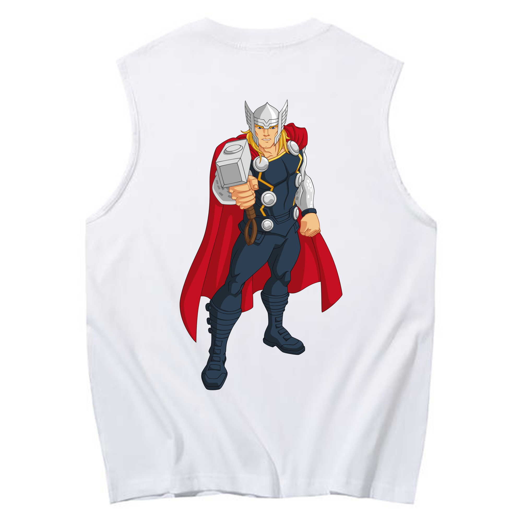 （画像用） アベンジャーズ The Avengers コットン100％タンクトップ（背面プリント）