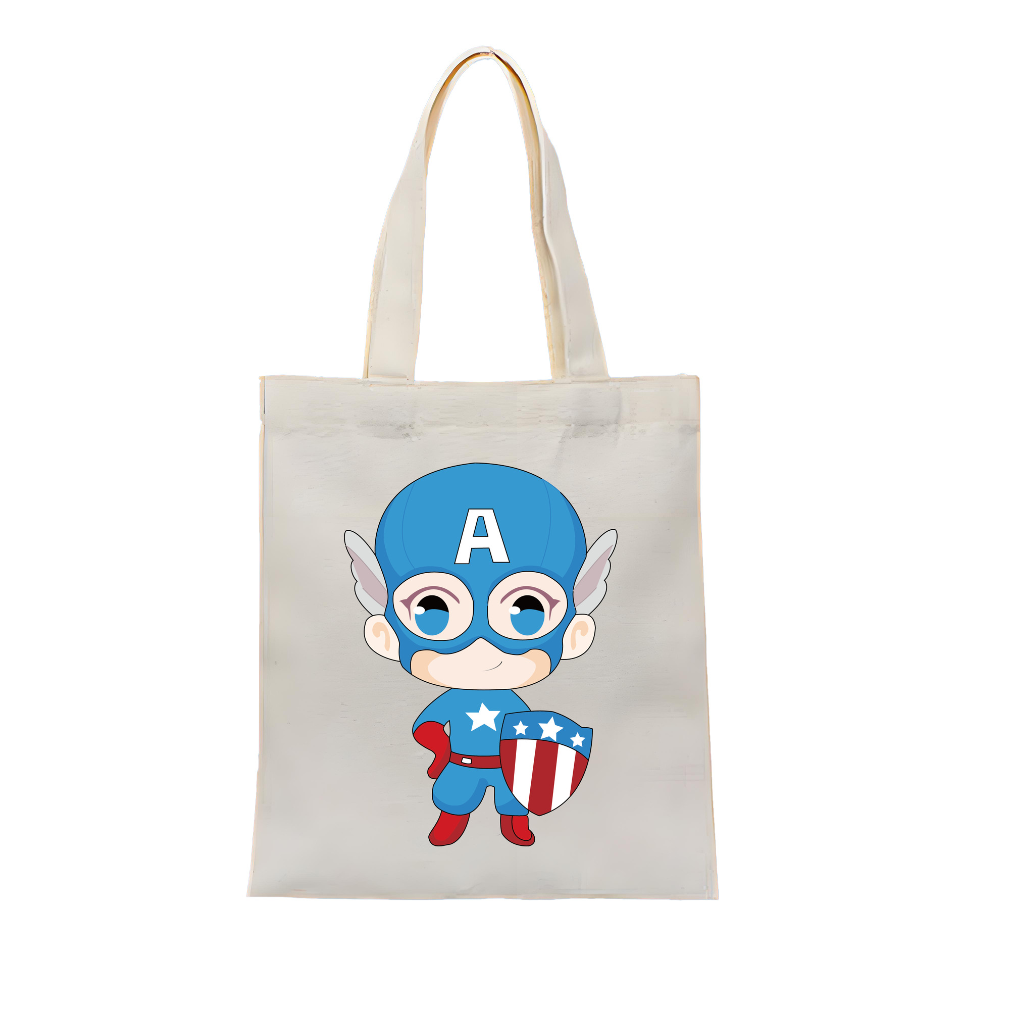 （画像用） アベンジャーズ The Avengers 縦型キャンバス生地手提げバッグ　トートバッグ